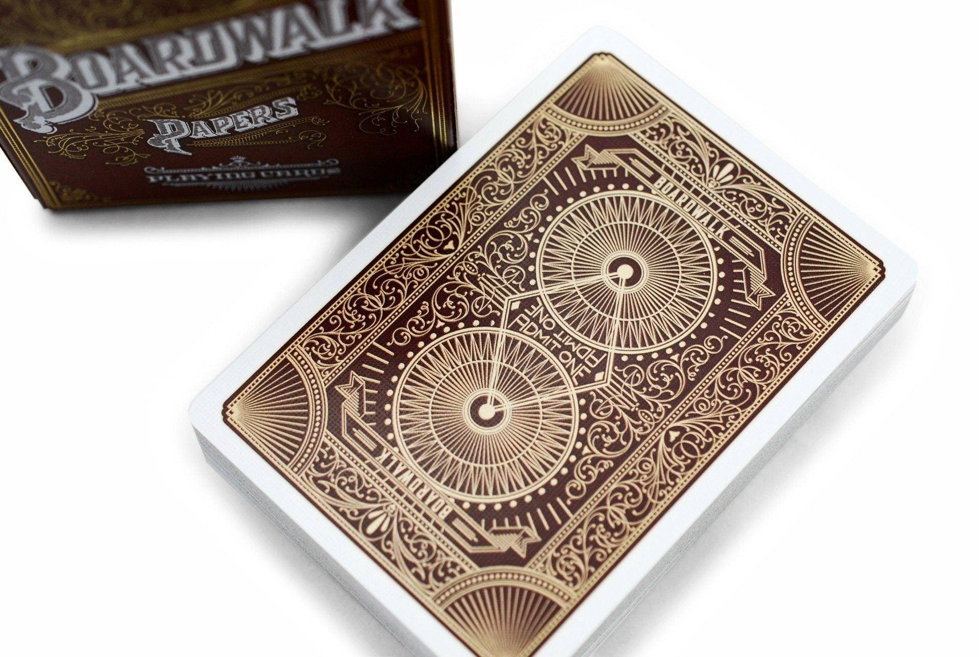Boardwalk Papers Playing Cards - Premium Quality Poker Cards for Magic Tricks, Card Games, and Collectors - Perfect for Poker Nights, Casino Parties, and Family Game Evenings