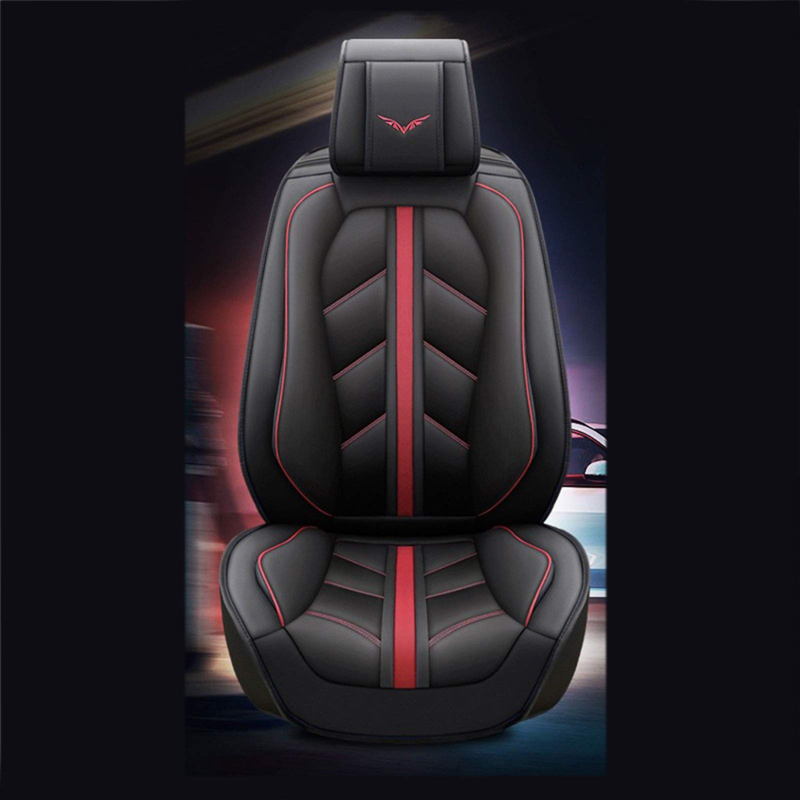 Premium Universal Leather Car Seat Covers Full Set - Waterproof & Durable Auto Seat Protectors for SUV, Sedan, Truck | Perfect for Daily Commute, Road Trips & Family Protection
