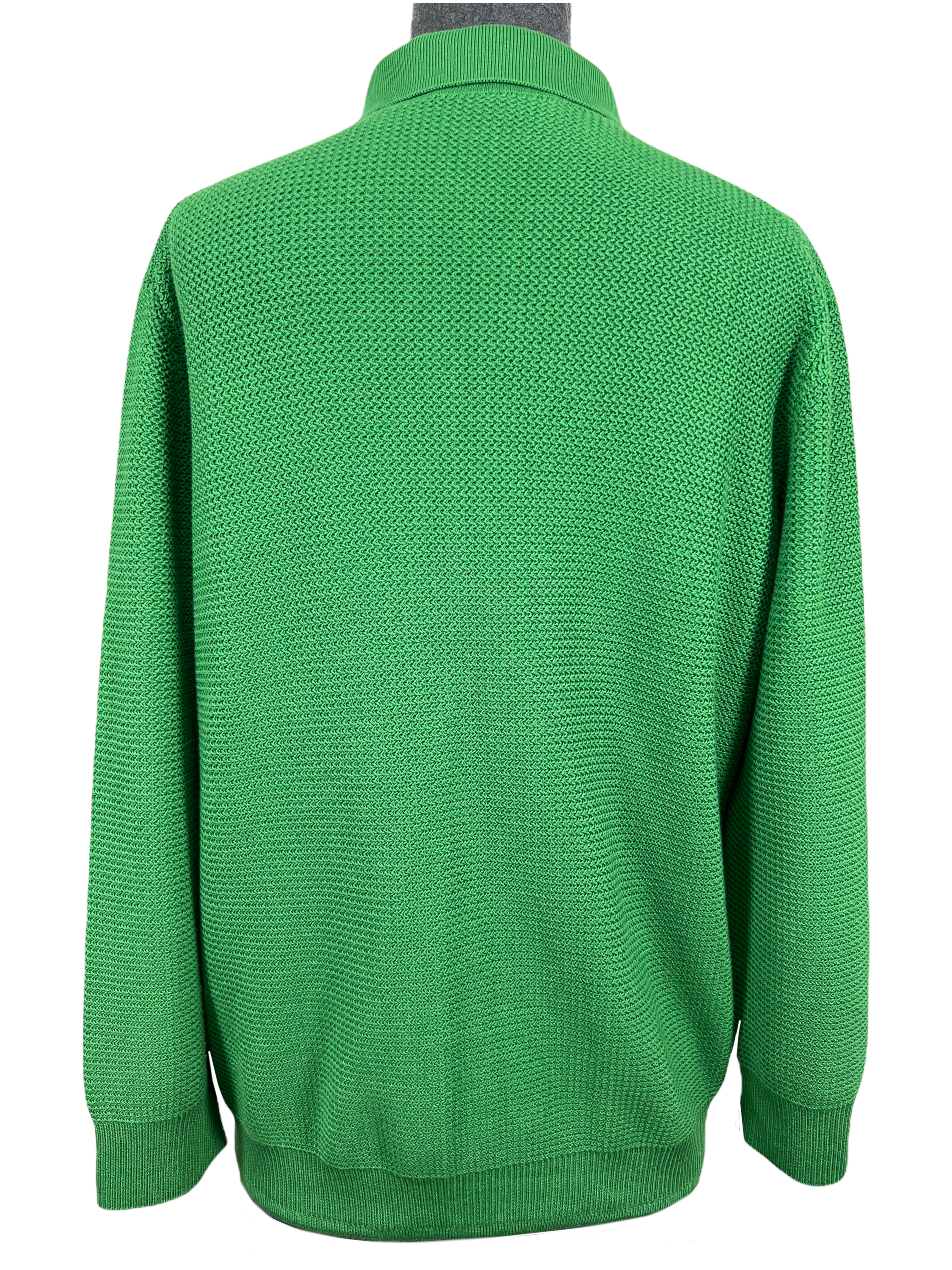 Loro Piana Men's Silk & Cotton Polo Sweater - Size 6 | Luxury Knitwear for Business Casual & Smart Office Wear