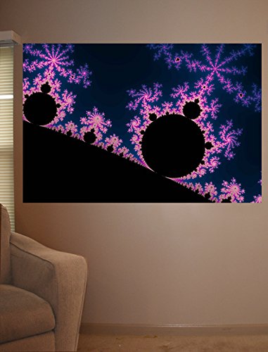 Backlund Electric Blossom Wall Decal 48x72 Inches - Floral Vinyl Sticker for Home Decor, Bedroom, Living Room & Nursery Wall Art