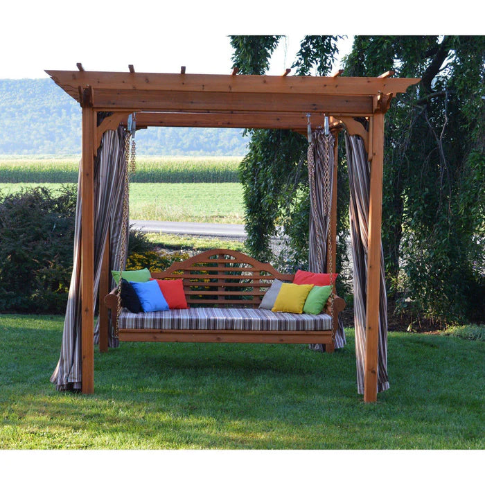 Regallion Outdoor Wooden Pergola Kit with Swing Hangers - 6x8, 8x8 & 8x10 Sizes - Perfect for Backyard, Garden, Patio & Deck Shade Structure