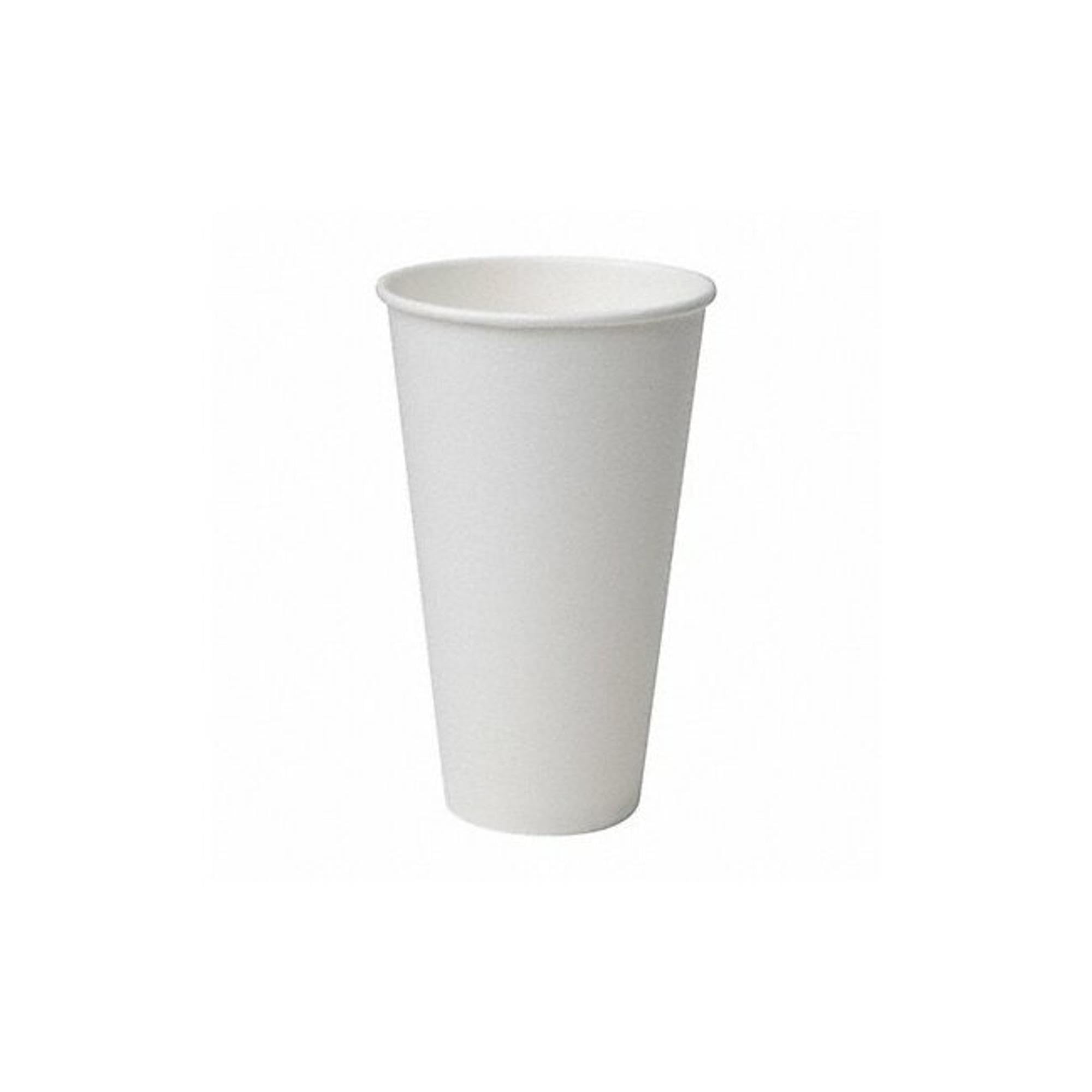 Dixie PerfecTouch Hot and Cold Cups, 20 oz, White (DIX 5356W) - Insulated Paper Cups for Coffee, Tea, and Beverages at Home, Office, or Outdoor Events