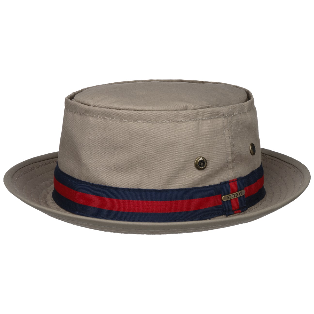Stetson Classic Band Pork Pie Cloth Hat for Men - Vintage Style Fedora with Wide Brim - Perfect for Jazz Festivals, Casual Outfits & Everyday Wear