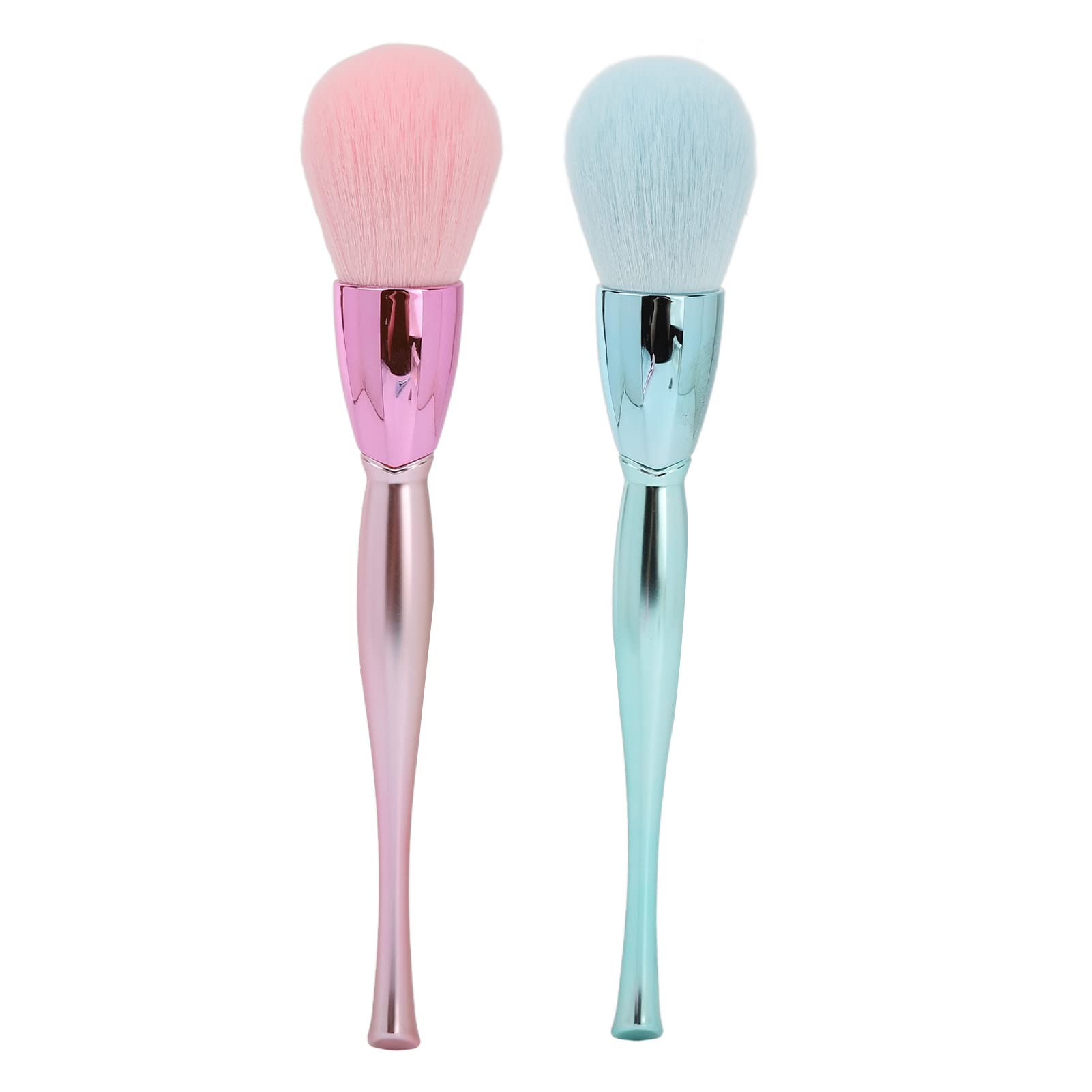 Nail Dust Cleaner Brush 2pcs - Salon & Home Nail Art Powder Remover for Manicures