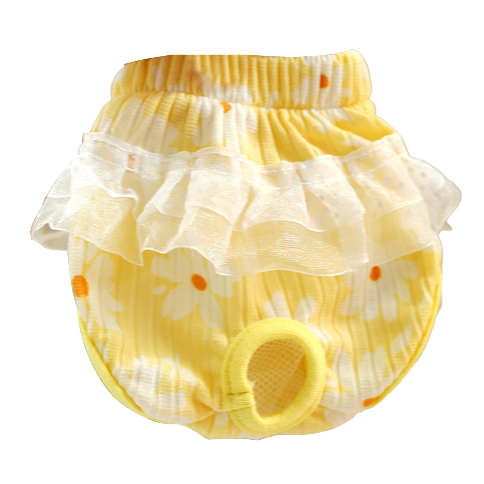 Hionre Washable Dog Diapers for Small & Medium Dogs - Strawberry Pattern Dog Underwear, Reusable Dog Pants for Female Dogs in Heat - Perfect for Potty Training, Travel & Home Use