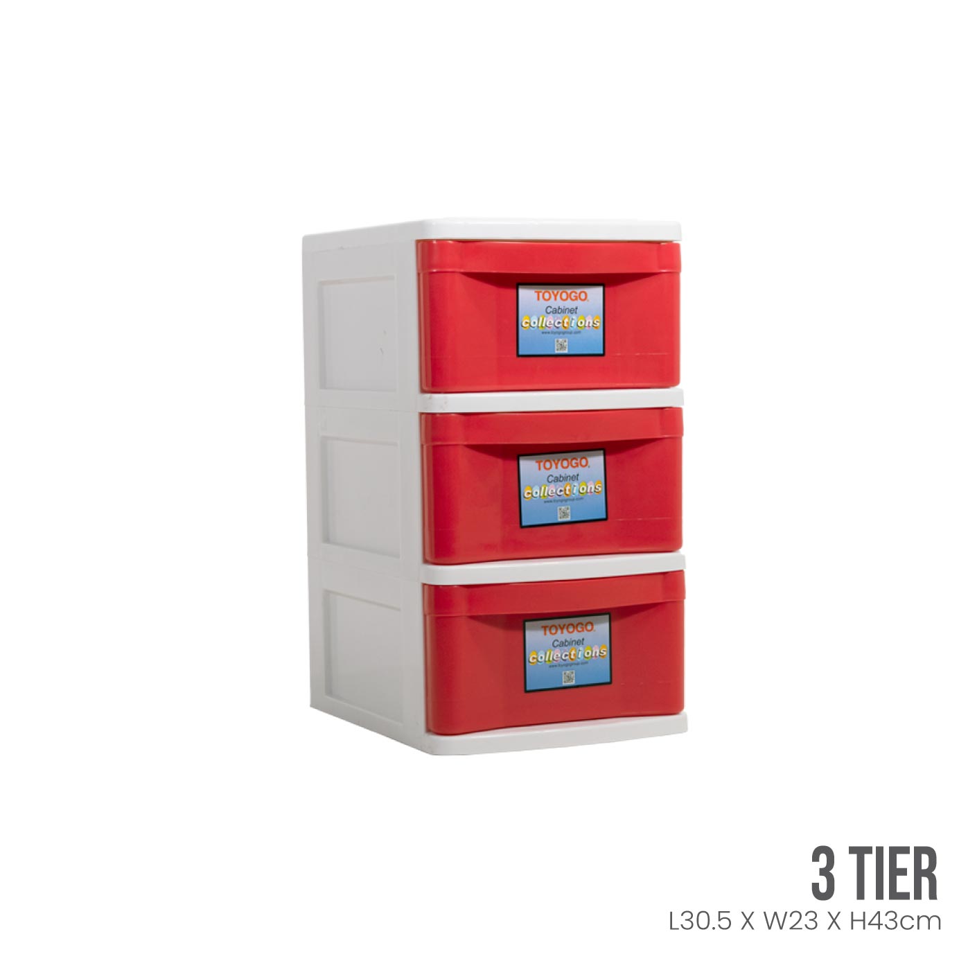 Fuji 3-Tier Plastic Storage Drawer Organizer (905-3) - Perfect for Home, Office, and Closet Organization