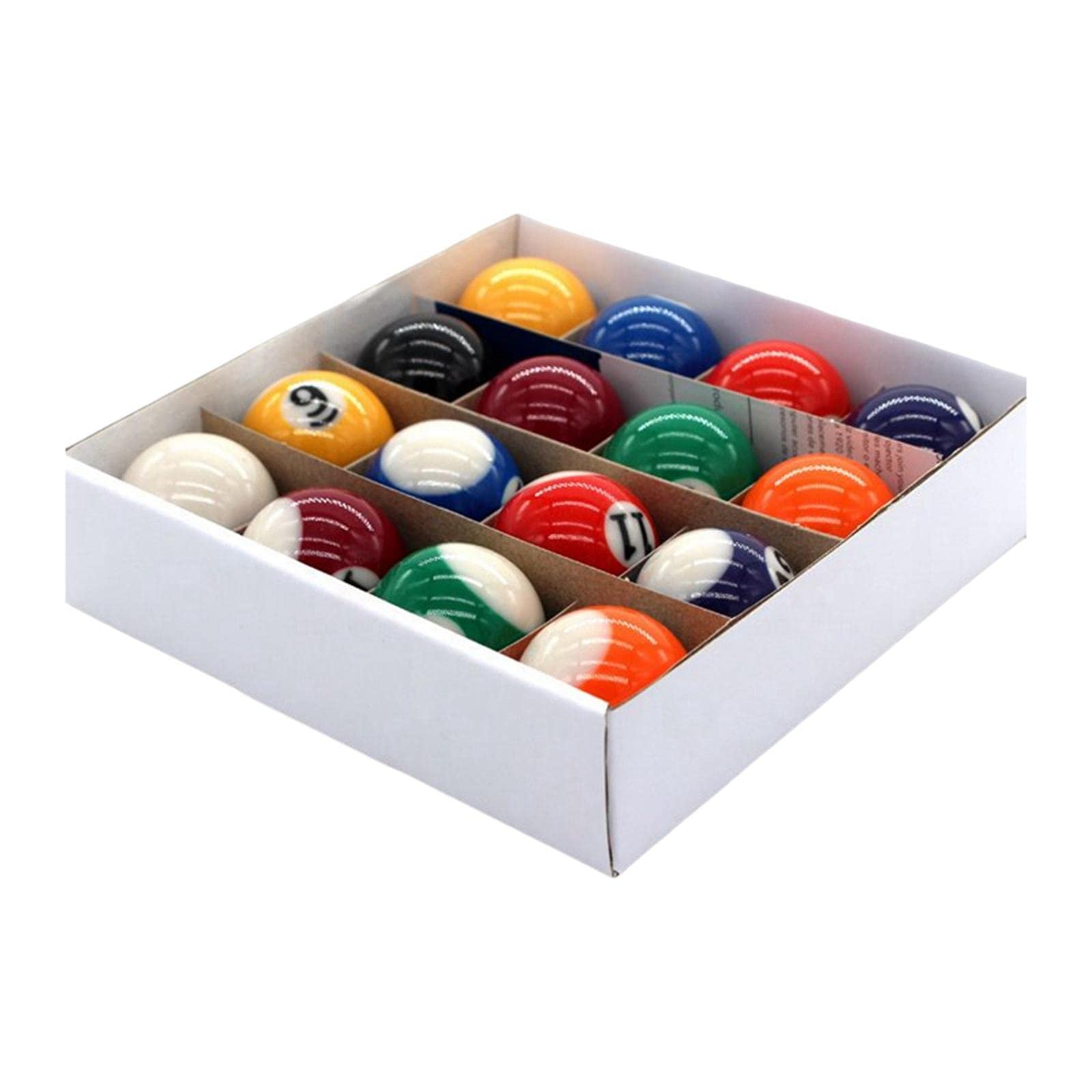 SM SunniMix 16-Piece Mini Billiard Balls Set - 25mm Resin Pool Table Balls for Kids, Eco-Friendly Small Pool Cue Balls for Game Rooms, Bars, and Home Entertainment