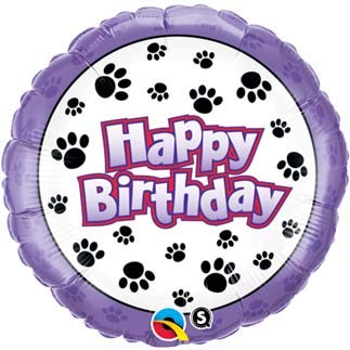 Bluey Birthday Party Balloon Bouquet Decorations with Paw Prints - Kids Birthday Party Decor, Baby Shower, Themed Party Supplies for Bluey Fans