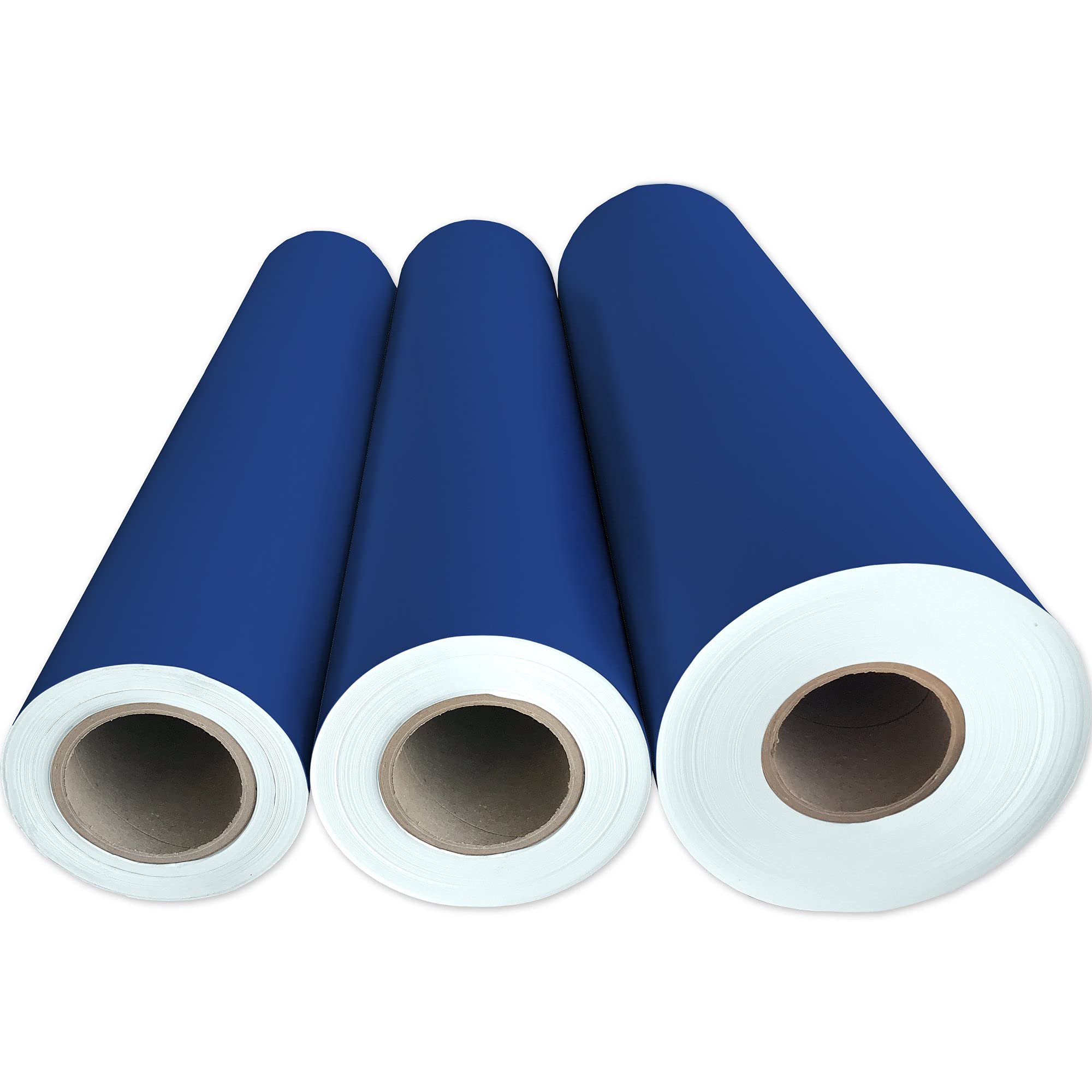 Jillson Roberts Bulk Solid Gift Wrapping Paper - Matte Navy Blue - 833 Feet x 24 Inches - Perfect for Holiday Gifts, Party Favors & Retail Packaging
