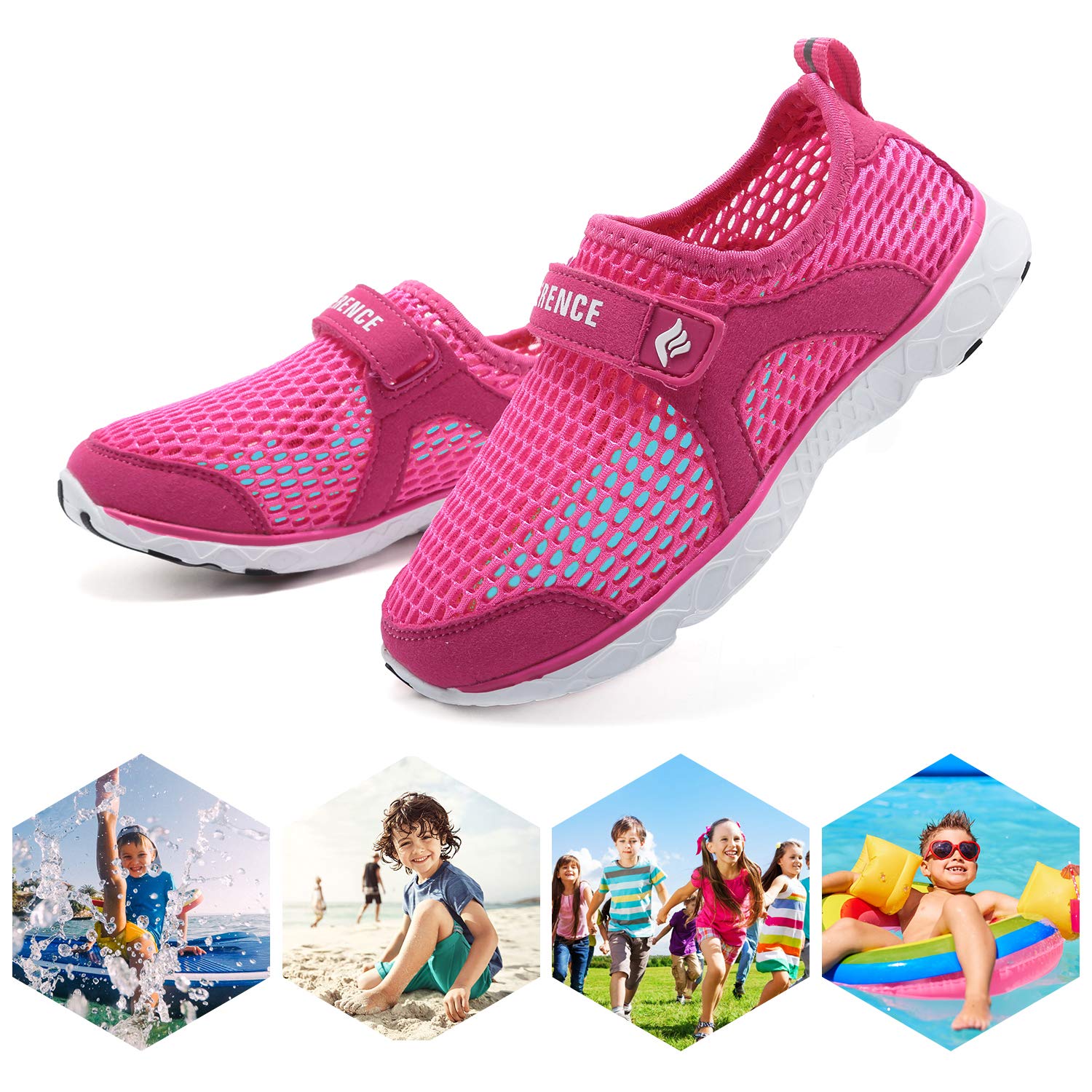 CIOR Kids Water Shoes - Lightweight Swim Sneakers for Toddler & Big Kid - Beach & Pool Sports