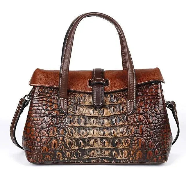 Luxury Embossed Leather Handbag for Women - Elegant Designer Purse for Work, Party & Evening Events