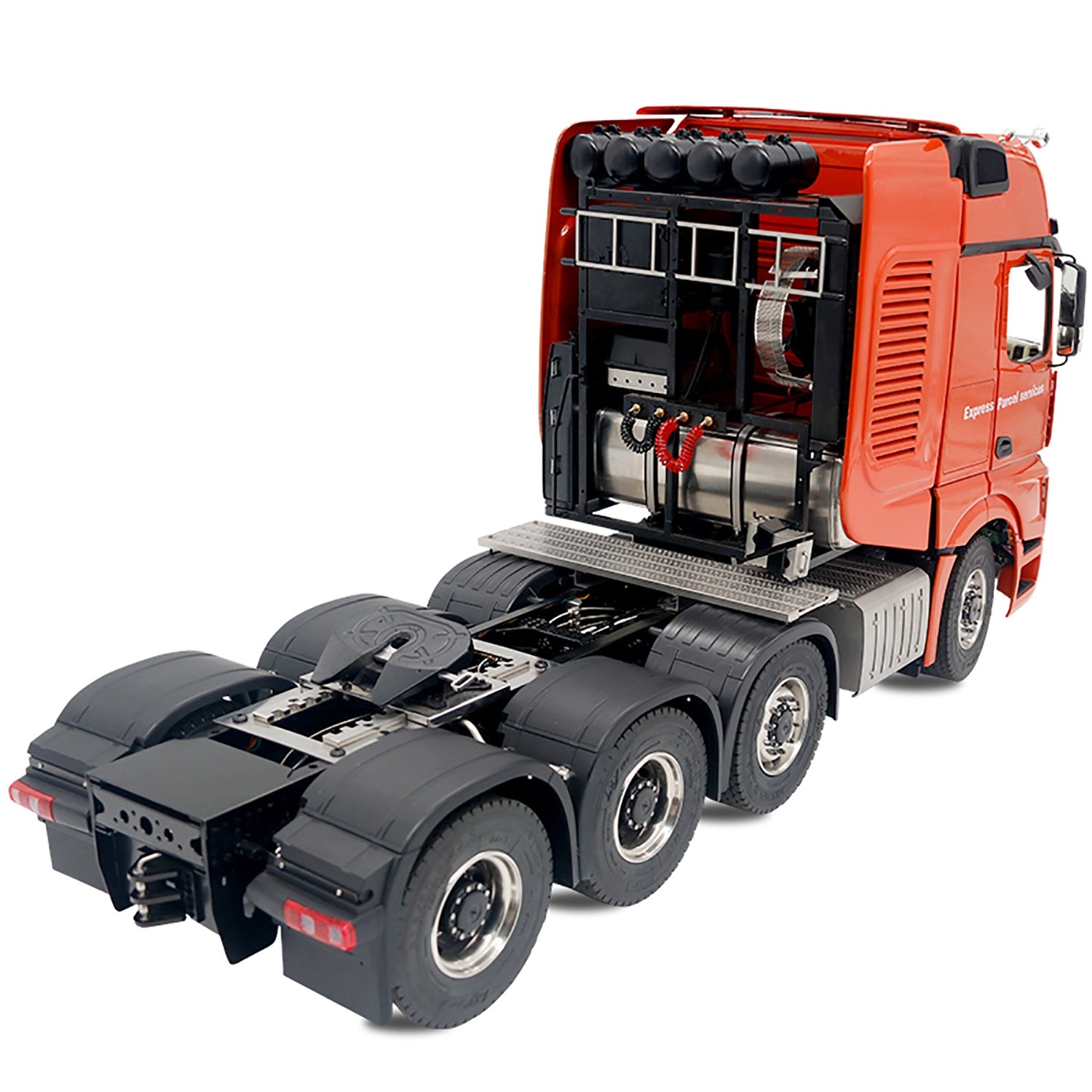 1/14 Scale Metal 8x8 RC Tractor Truck with Differential Lock - 3 Speed Transmission, Servo Motor, 680x230x310mm - Remote Control Off-Road Vehicle for Adults & Kids - Perfect for Crawling, Trail Adventures & Backyard Play