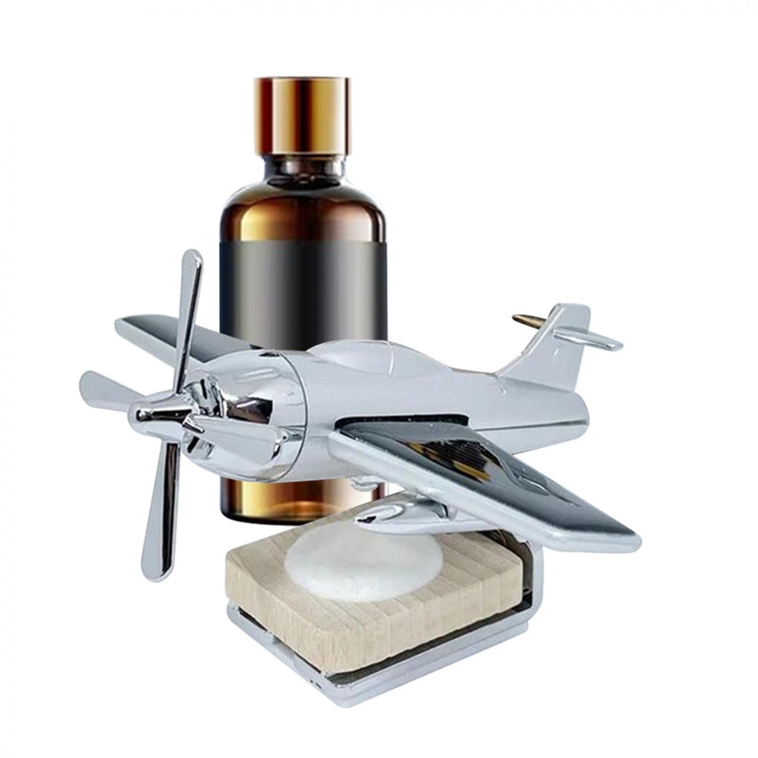 Solar Powered Helicopter Air Freshener - Rotating Solar Cessna Aircraft with Fragrance Diffuser, Aromatherapy Decor for Car, Office & Home | Unique Gift Idea for Car Lovers & Aviation Enthusiasts | Perfect for Freshening Vehicles, Workspaces & Living Areas