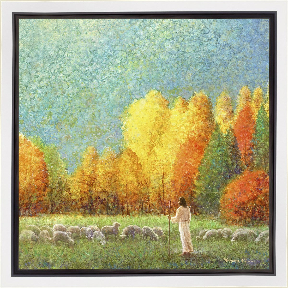 Changing Seasons Gallery Wrap Canvas Art - Stunning Seasonal Landscape Wall Decor for Living Room, Bedroom & Office