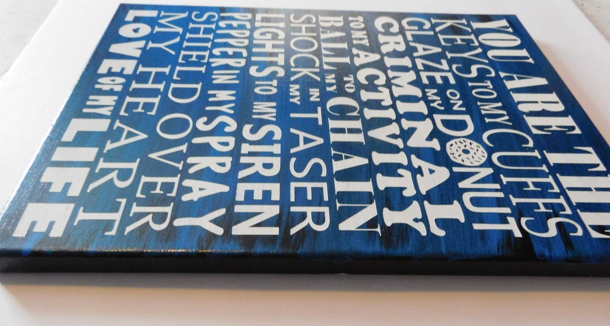 Personalized Police Officer Gifts - Custom Police Sign for Home Decor, Anniversary Gift for Police Husband - Perfect for Law Enforcement Appreciation & Home Office Decor