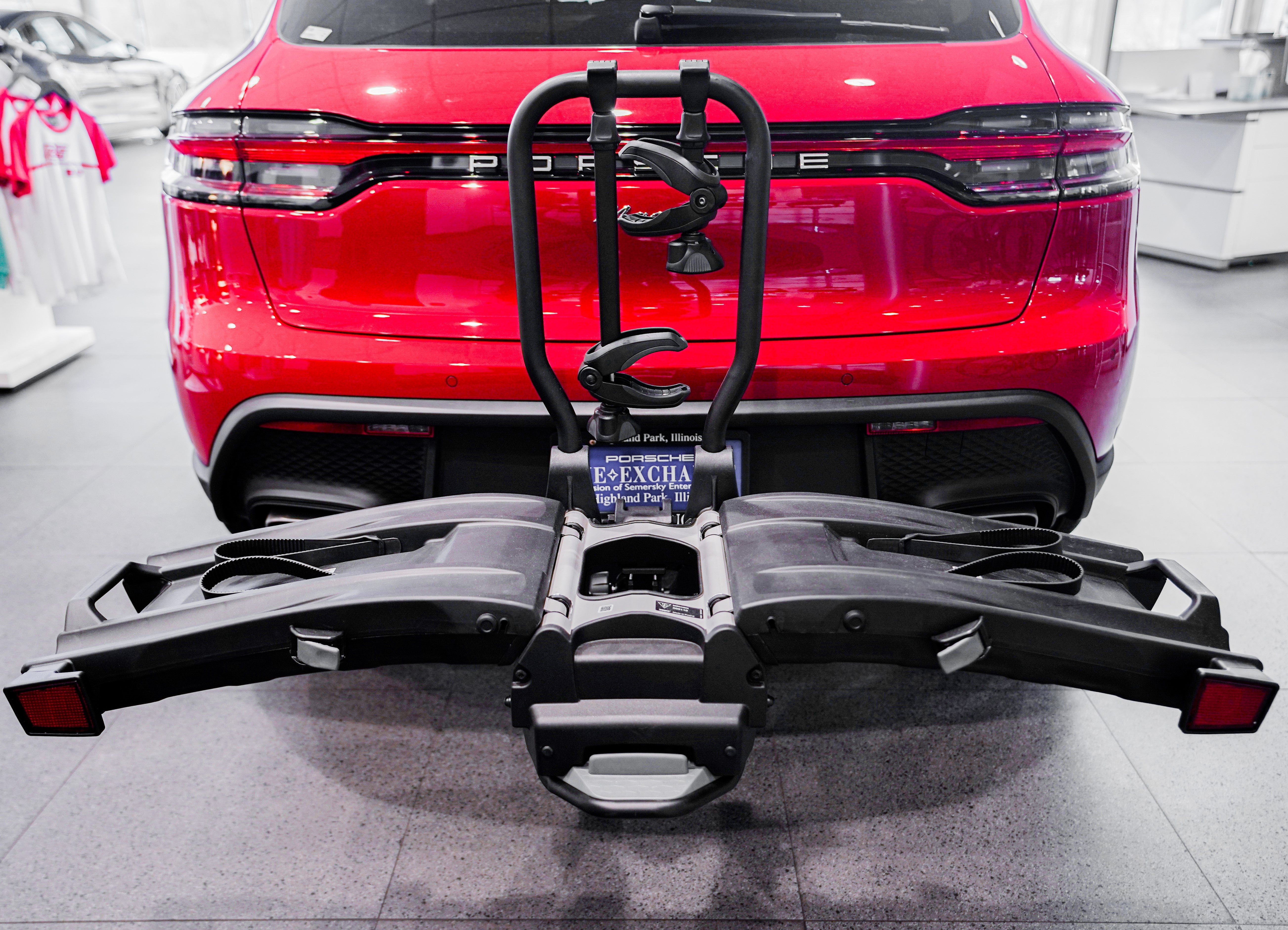 Porsche Bike Rack - Hitch Mounted Rear Bike Carrier for 2 Bikes (US Version) - Perfect for Road Trips & Outdoor Adventures