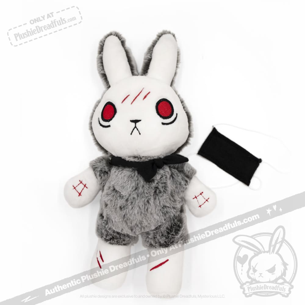 Plushie Dreadfuls OCD Rabbit - Soft Stuffed Animal Toy for Anxiety Relief, Mental Health Awareness & Comfort - Perfect for Therapy, Gifts, and Emotional Support