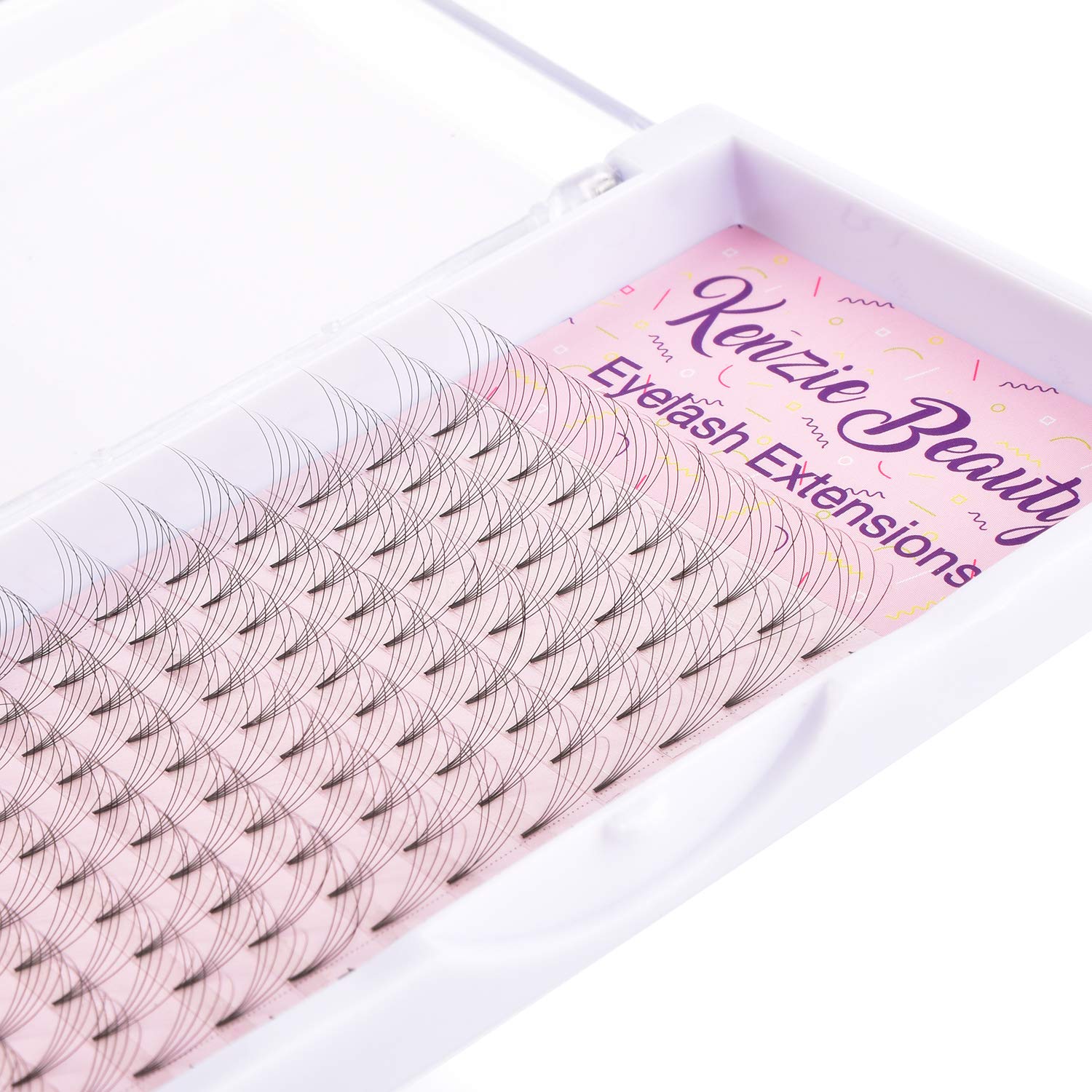 5D 0.07 D Curl Russian Volume Eyelash Extensions - Premade Fans for Professional Lash Artists (8mm) - Perfect for Bridal, Party & Special Occasion Makeup