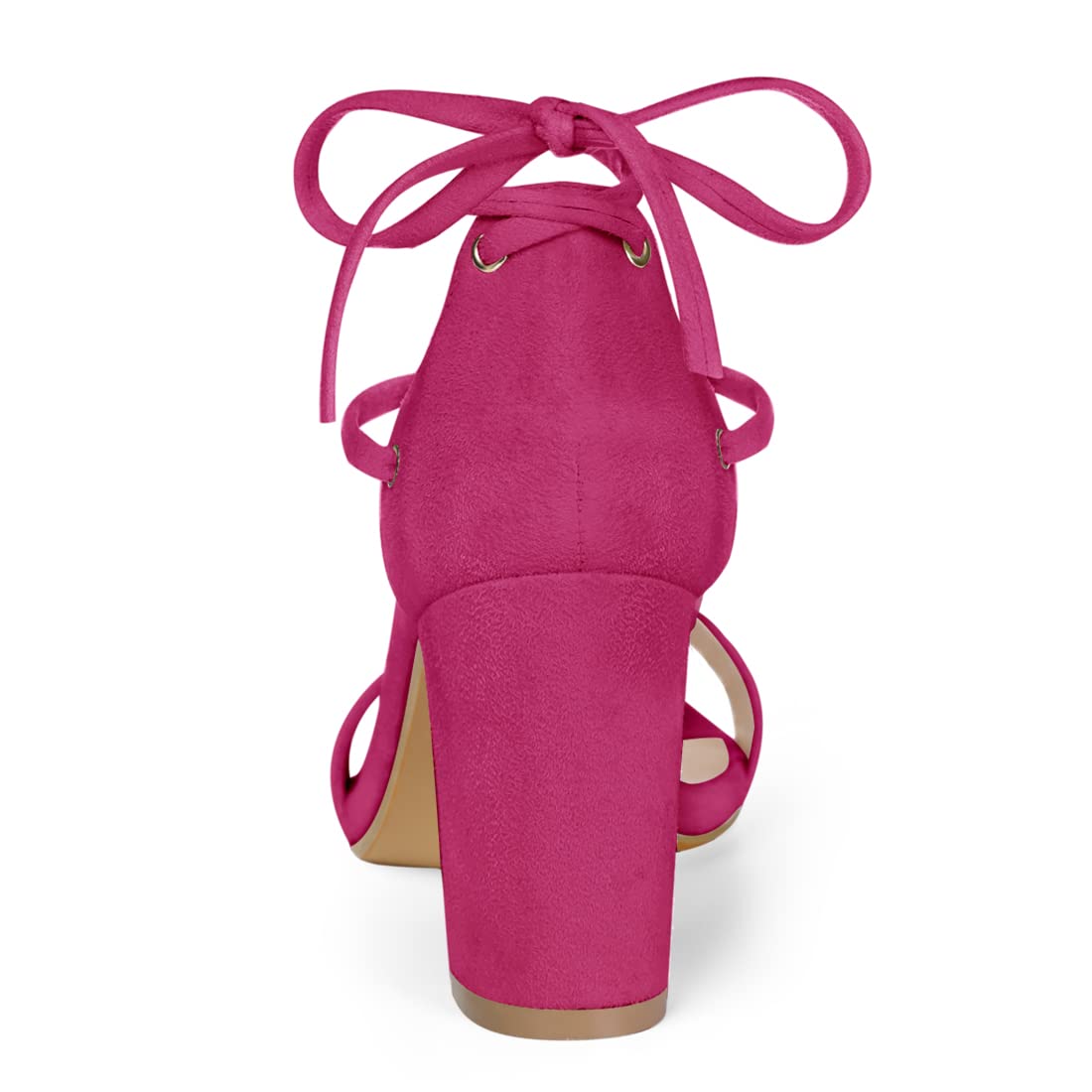 Allegra K Women's Strappy High Heel Sandals - Chunky Tie-Up Heels for Women | Perfect for Weddings, Parties & Night Out