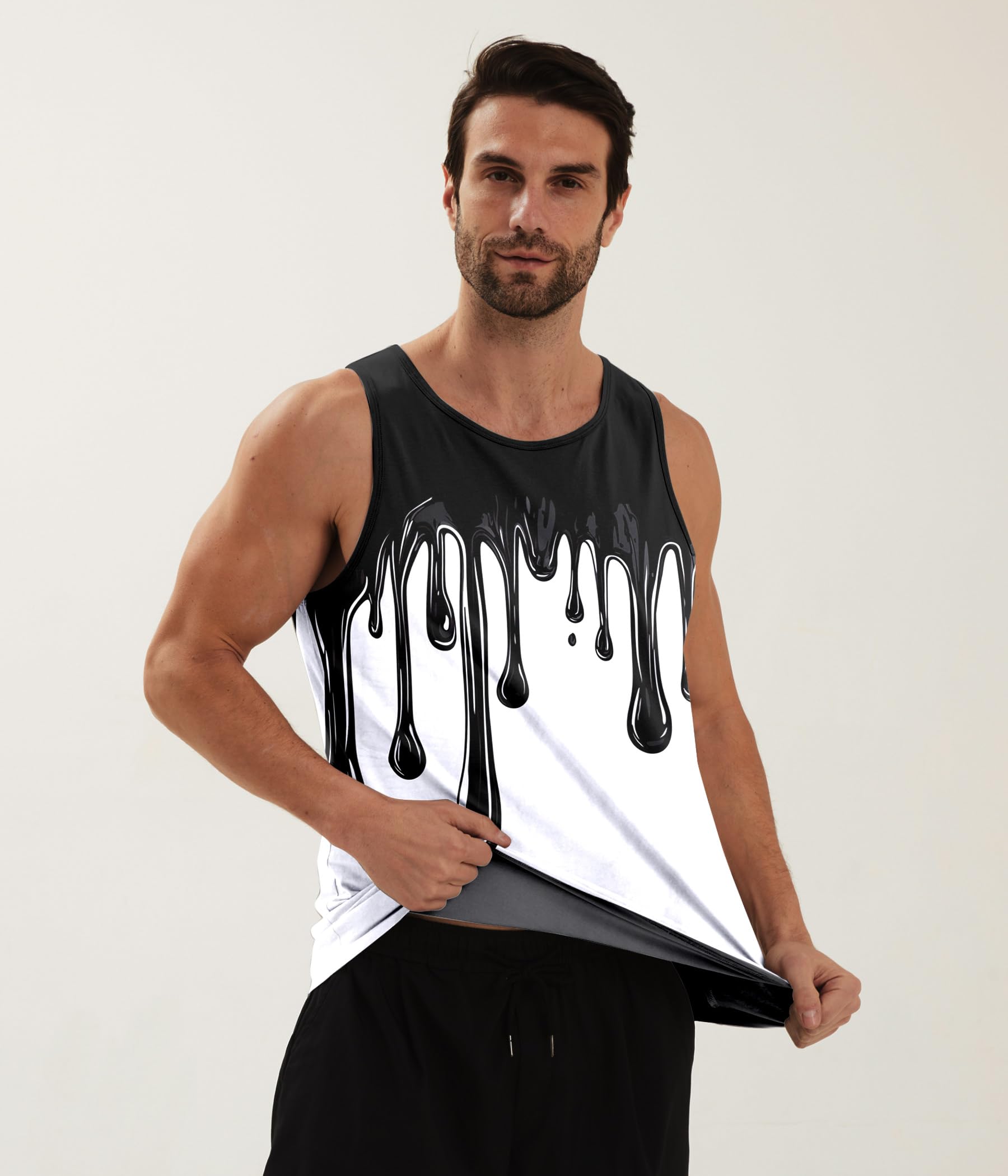 Funny Graphic Men's Tank Tops - Breathable Sleeveless Summer Shirts for Gym, Beach & Casual Wear | Trendy Graphic Tees for Men
