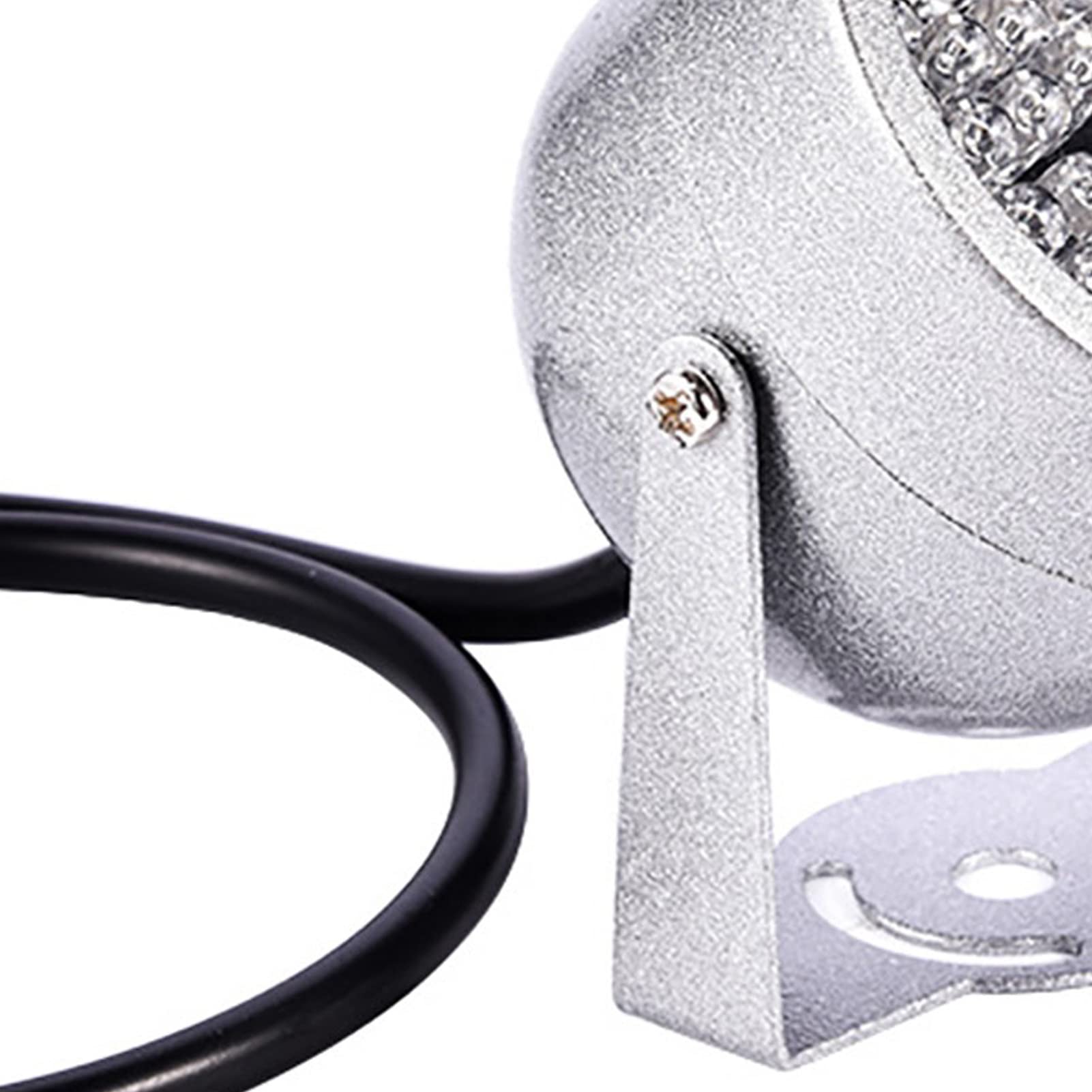 POCREATION 48 LED IR Illuminator - Waterproof Infrared Night Vision Light for Security CCTV Cameras - Ideal for Home Surveillance, Outdoor Monitoring & Low Light Conditions