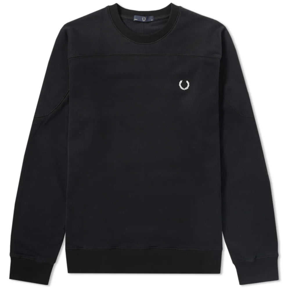 Fred Perry Laurel Shoulder Panel Sweatshirt - Premium Cotton Made in Portugal | Casual Streetwear & Vintage Style for Men & Women