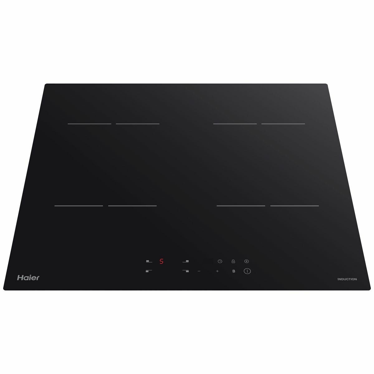 Haier 60cm Induction Cooktop with 4 Cooking Zones - HCI604TB3 - Fast Heating, Energy Efficient for Home Kitchen & Restaurant Use