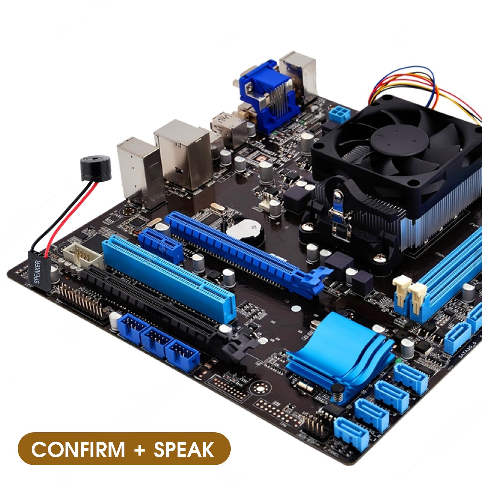 10 Pcs PC Motherboard Mini Speaker - Computer Case Internal Buzzer Alarm for Motherboard & PC Builds - Perfect for Gaming Rigs, Servers, and DIY Computer Assembly