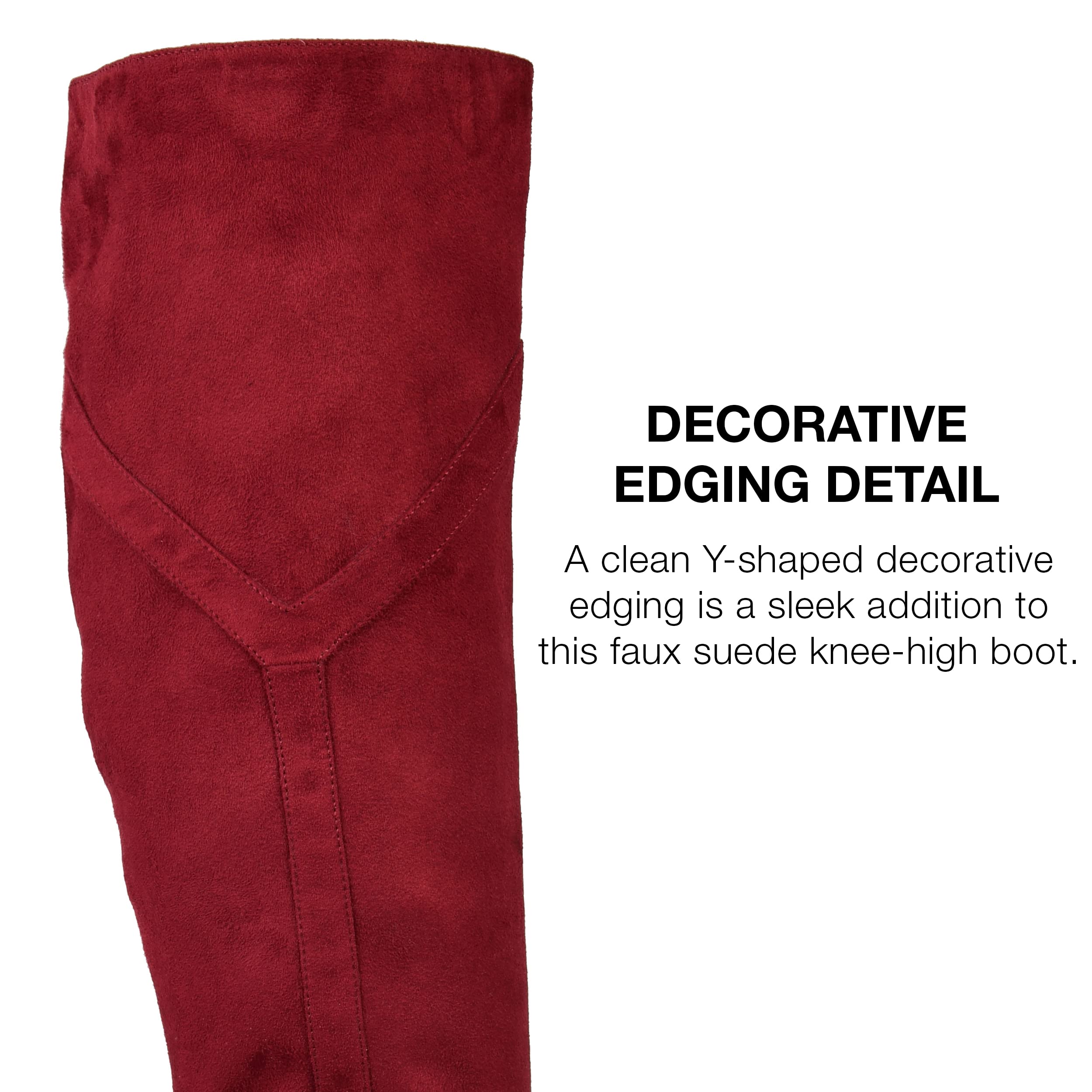 Journee Collection Women's Knee High Boots - Stylish & Comfortable Winter Riding Boots for Women | Perfect for Cold Weather, Office Wear & Casual Outfits
