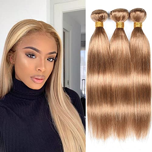 Brazilian Straight Hair Bundles 100% Unprocessed Virgin Human Hair Wefts - 3 Bundles Human Hair Extensions (14