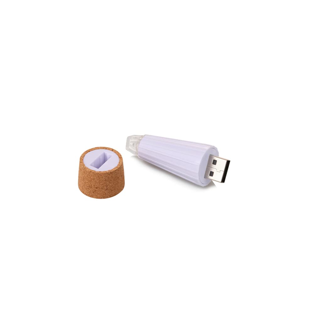Rechargeable LED Cork Bottle Lights - USB Powered for Christmas & Halloween Decor