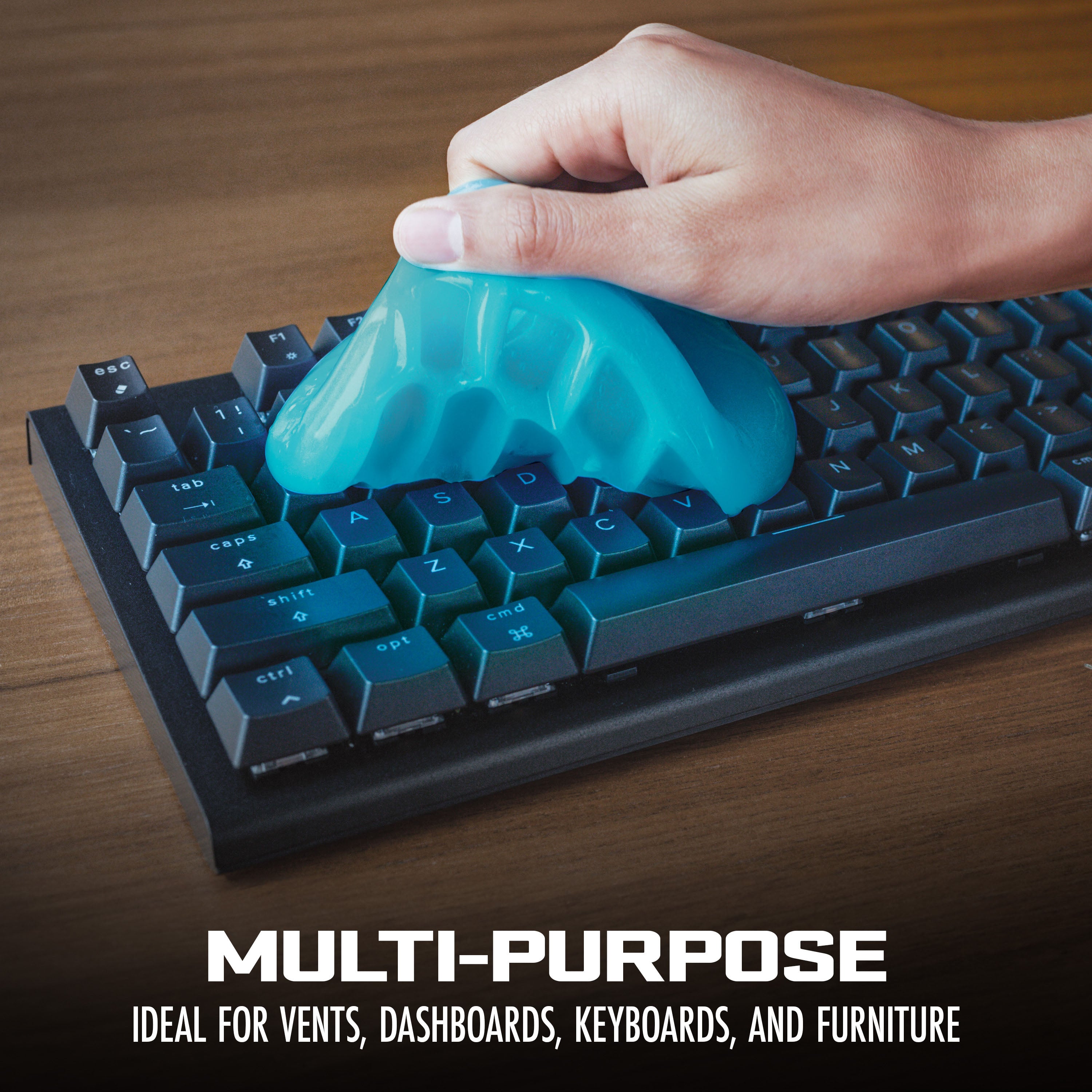Auto Joe Multi Purpose Cleaning Gel - Reusable Dust Cleaner for Car, Keyboard, Air Vents | 4 Pack | Perfect for Home, Office & Car Interior Cleaning