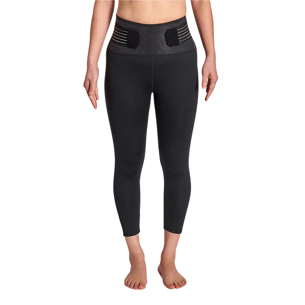 Tommie Copper Women's Pro-Grade Lower Back Support Leggings - Breathable & Adjustable with UPF 50 Protection | Ideal for Yoga, Workouts & Everyday Comfort