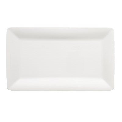 Villeroy & Boch Pi Carre 12.6 x 7.5 Inch White Rectangle Serving Platter - Set of 6 - Perfect for Dinner Parties, Buffets & Holiday Entertaining