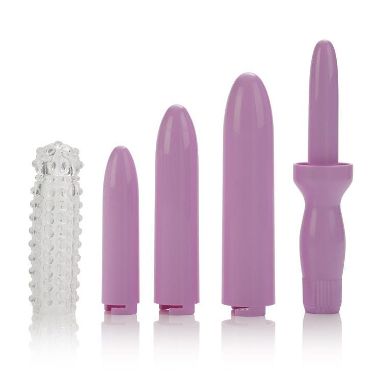 Dr. Laura Berman Vaginal Dilators Set of 4 Sizes with Locking Mechanism & Storage Sleeve - Pelvic Therapy for Vaginismus, Postpartum Recovery & Sexual Wellness