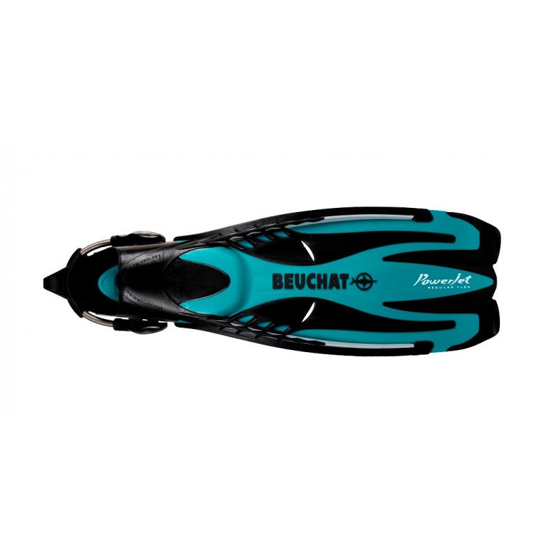 Beuchat PowerJet Atoll Spearfishing Fins - Lightweight & Durable Freediving Fins for Scuba Diving, Snorkeling & Underwater Hunting - Perfect for Ocean Adventures & Water Sports