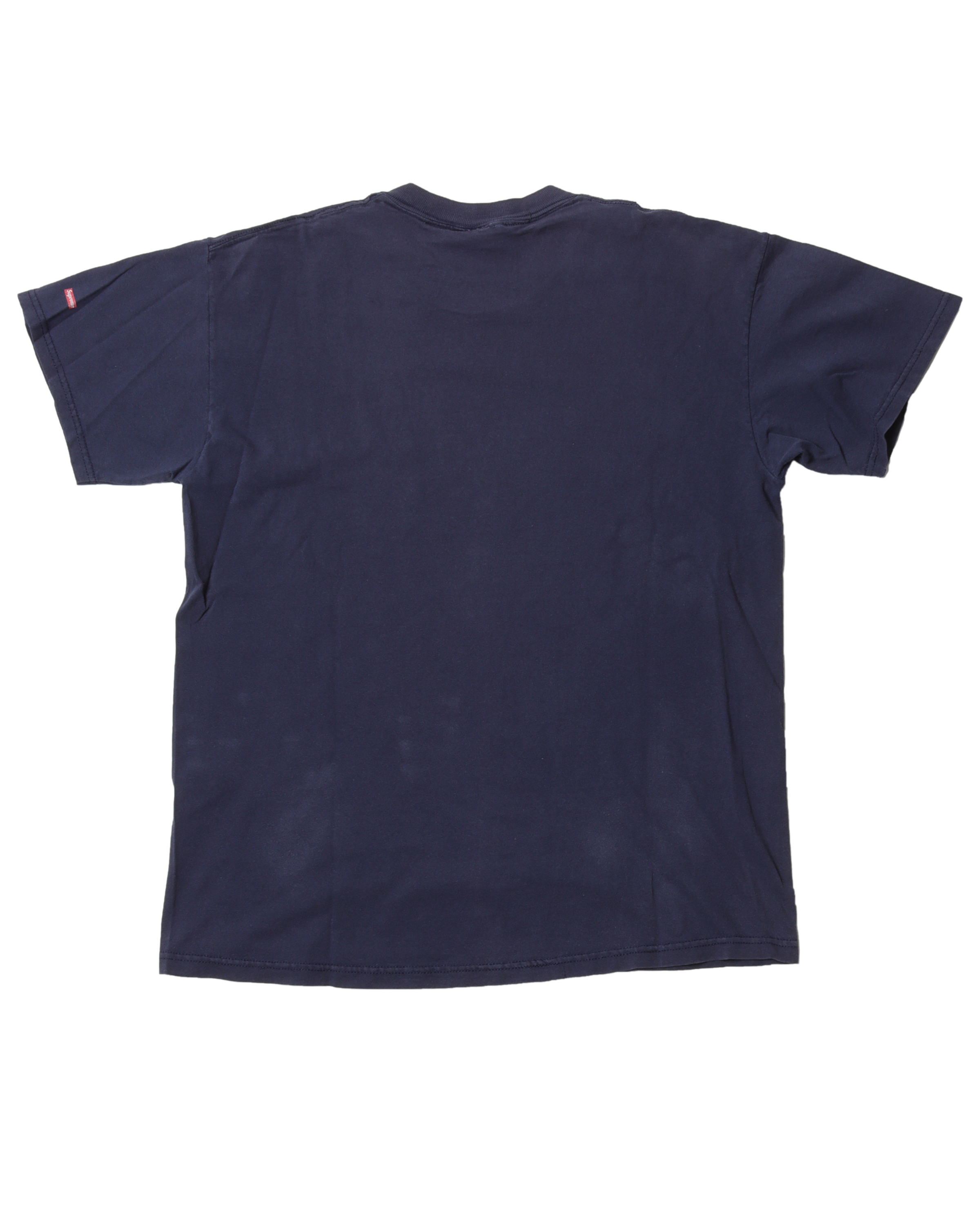 1996 Ari Marcopoulos x Jean Michel Basquiat Navy Vintage T-Shirt - Limited Edition Artist Collab Tee for Streetwear & Art Collectors