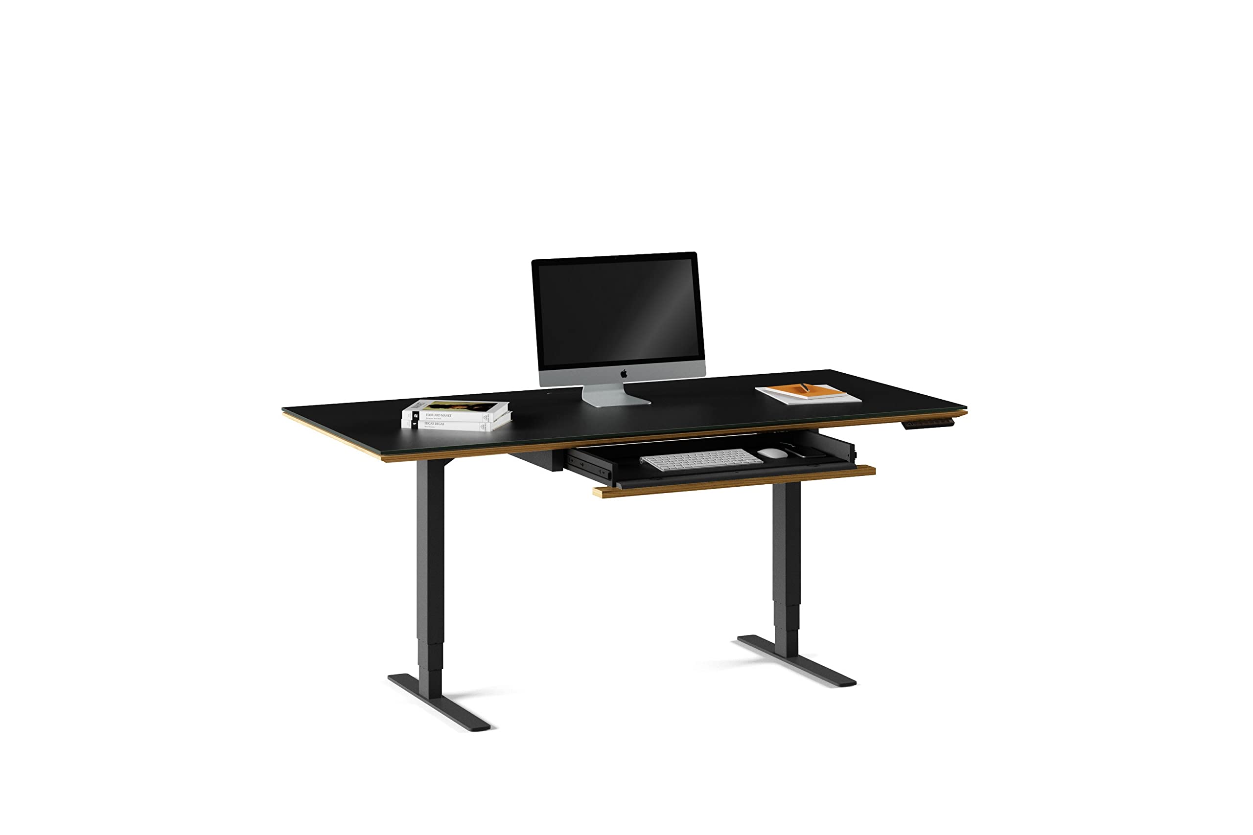 BDI Furniture Sequel 20 6159 Keyboard Storage Drawer - Compatible with Sequel Standing Desk 6151 & 6152 in Natural Walnut Finish | Perfect for Office Organization & Ergonomic Workstations