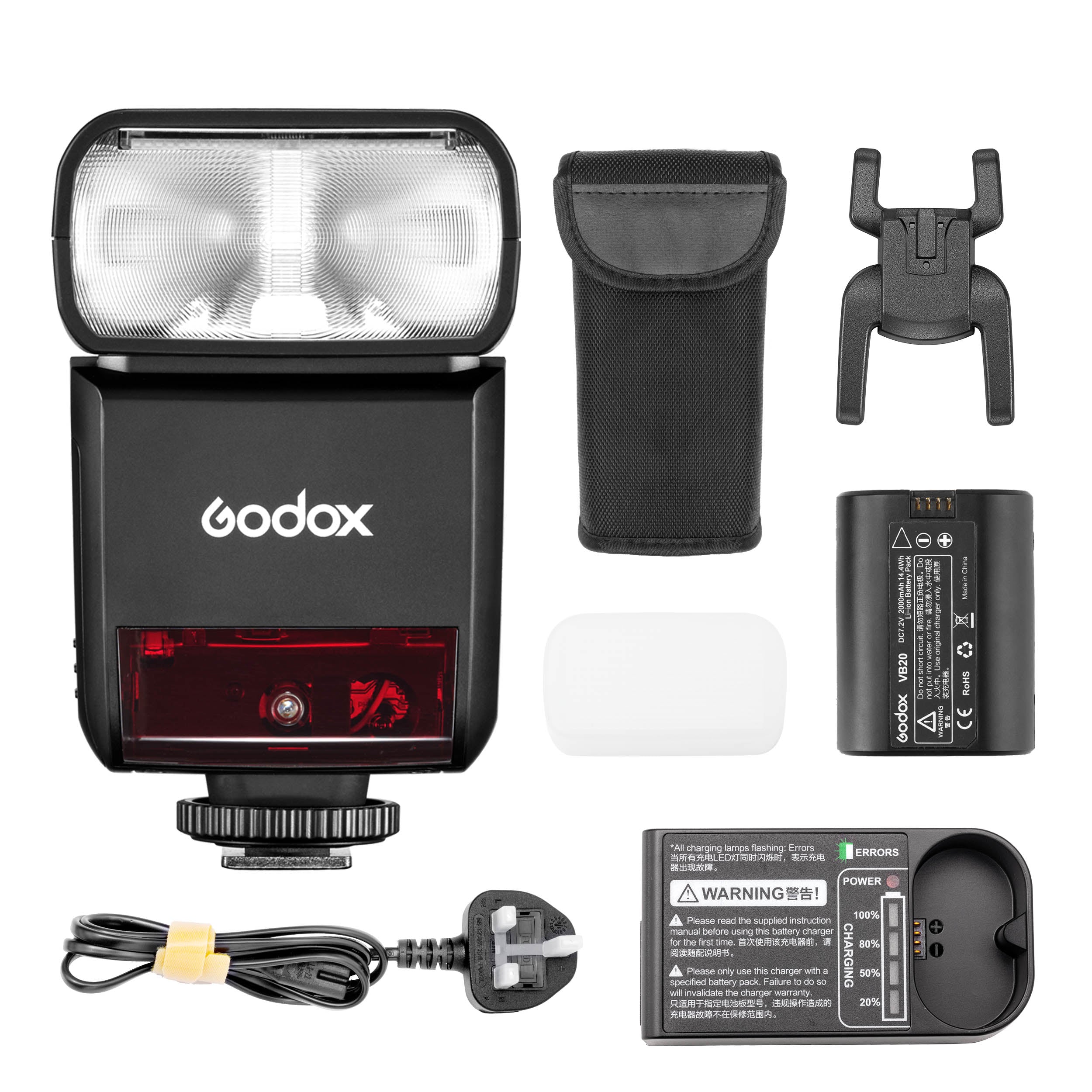 Godox V350 Compact TTL HSS Speedlite Flash with Rechargeable Li-ion Battery - Perfect for Wedding, Portrait & Event Photography