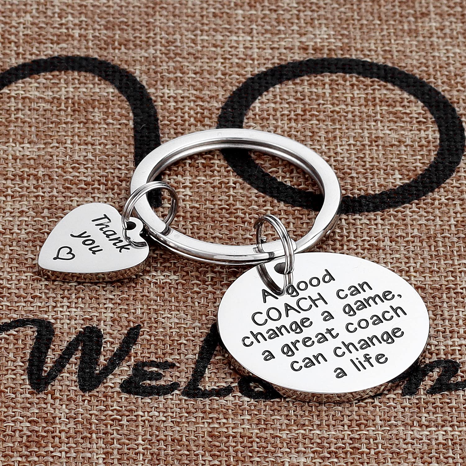Kivosliviz Coach Keychain - Personalized Volleyball & Football Gifts for Men - Perfect for Coach Appreciation, Retirement, or Team Awards