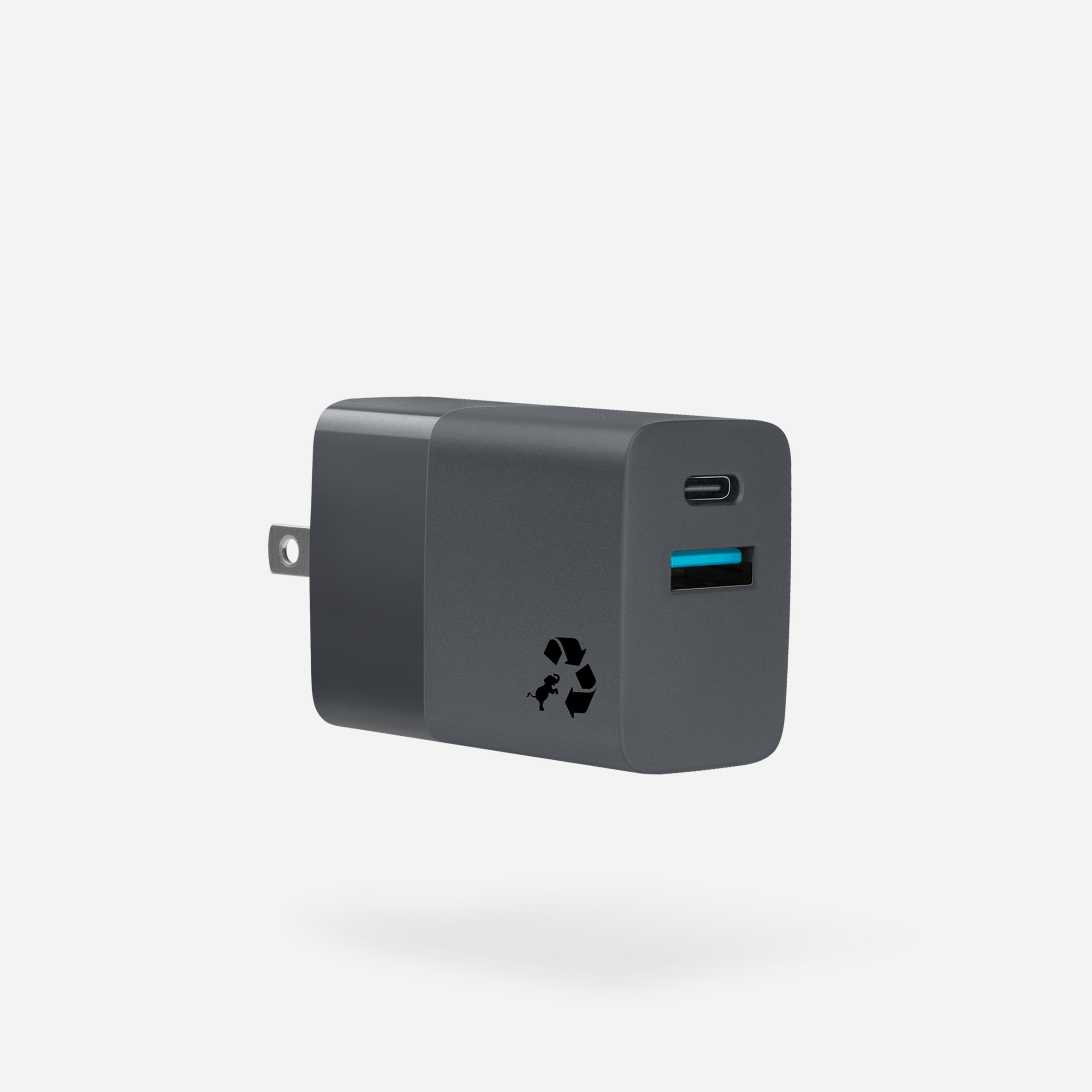 WALLY Mini Plus Fast Wall Charger - 18W USB-C Power Adapter for iPhone, Samsung, Android - Compact & Portable for Travel, Home, Office
