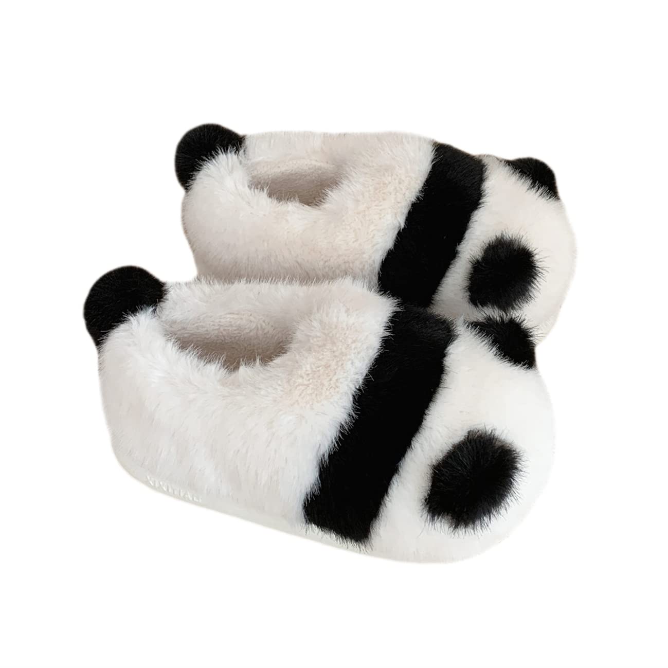 Women's & Men's Panda Plush Slippers - Cozy Animal House Slippers for Adults, Warm Indoor Winter Home Shoes | Perfect for Lounging, Gift Giving & Cold Weather Comfort