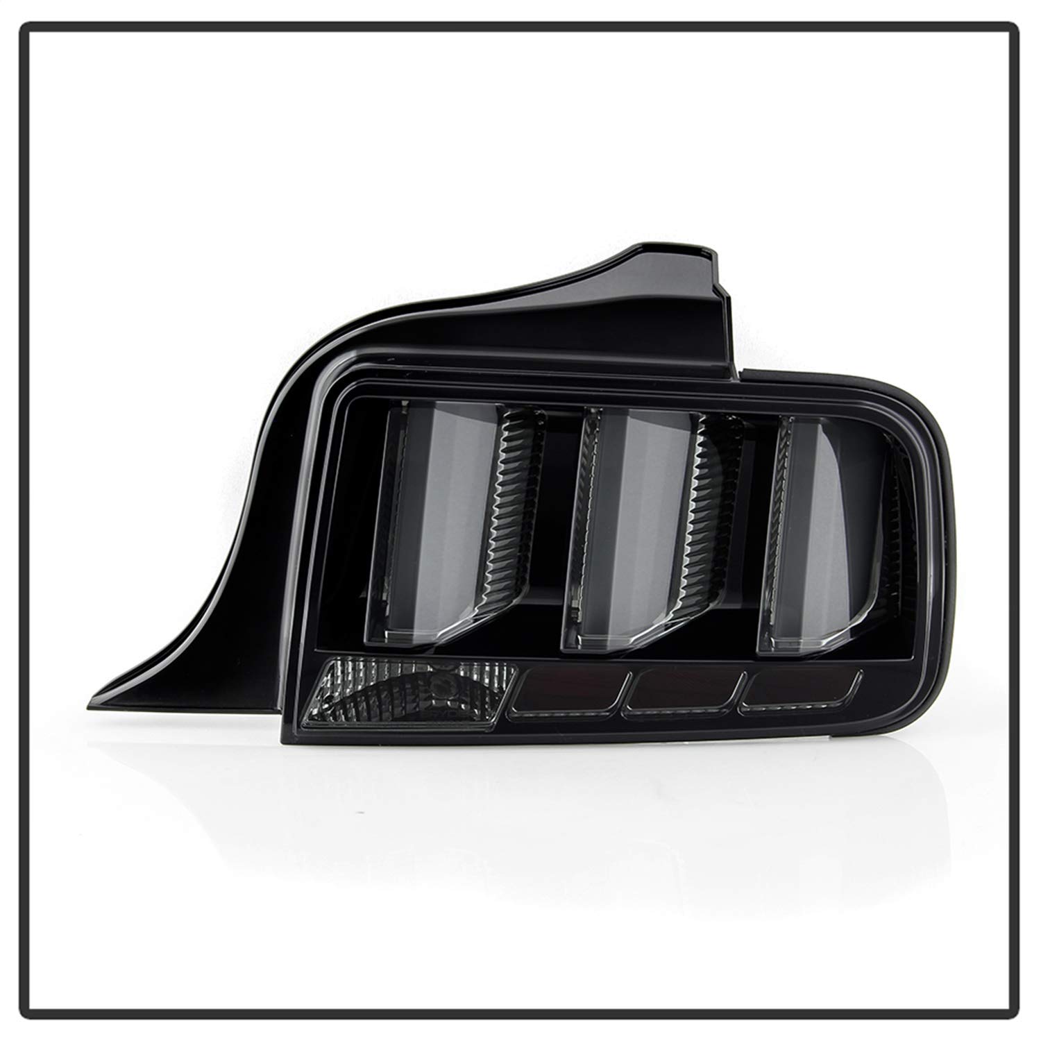 Spyder Auto 5086709 LED Tail Lights for Ford Mustang 2005-2009 - Smoked Lens with White Light Bar | Enhanced Visibility & Style for Night Driving & Car Shows