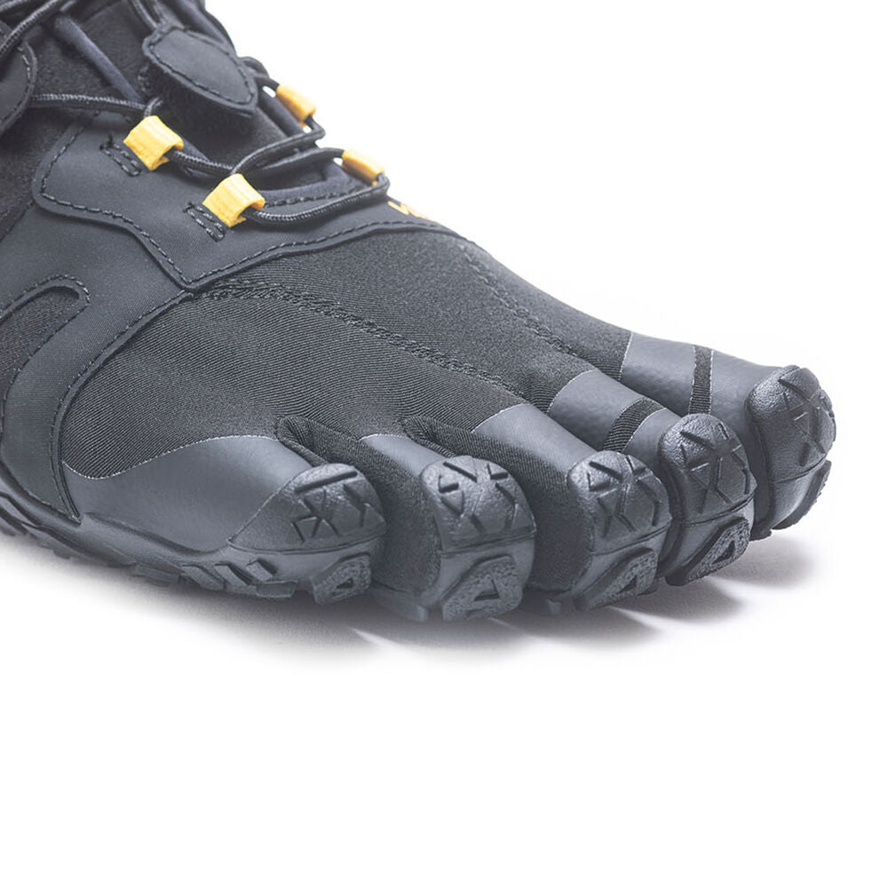 Vibram Men's V Trail 2.0 Trail Running Shoes - Black & Yellow | Lightweight Hiking Boots for Outdoor Adventures & Mountain Trekking