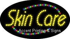 Skin Care Flashing & Animated LED Sign - High Impact, Energy Efficient Light for Spa, Salon & Retail Store Display