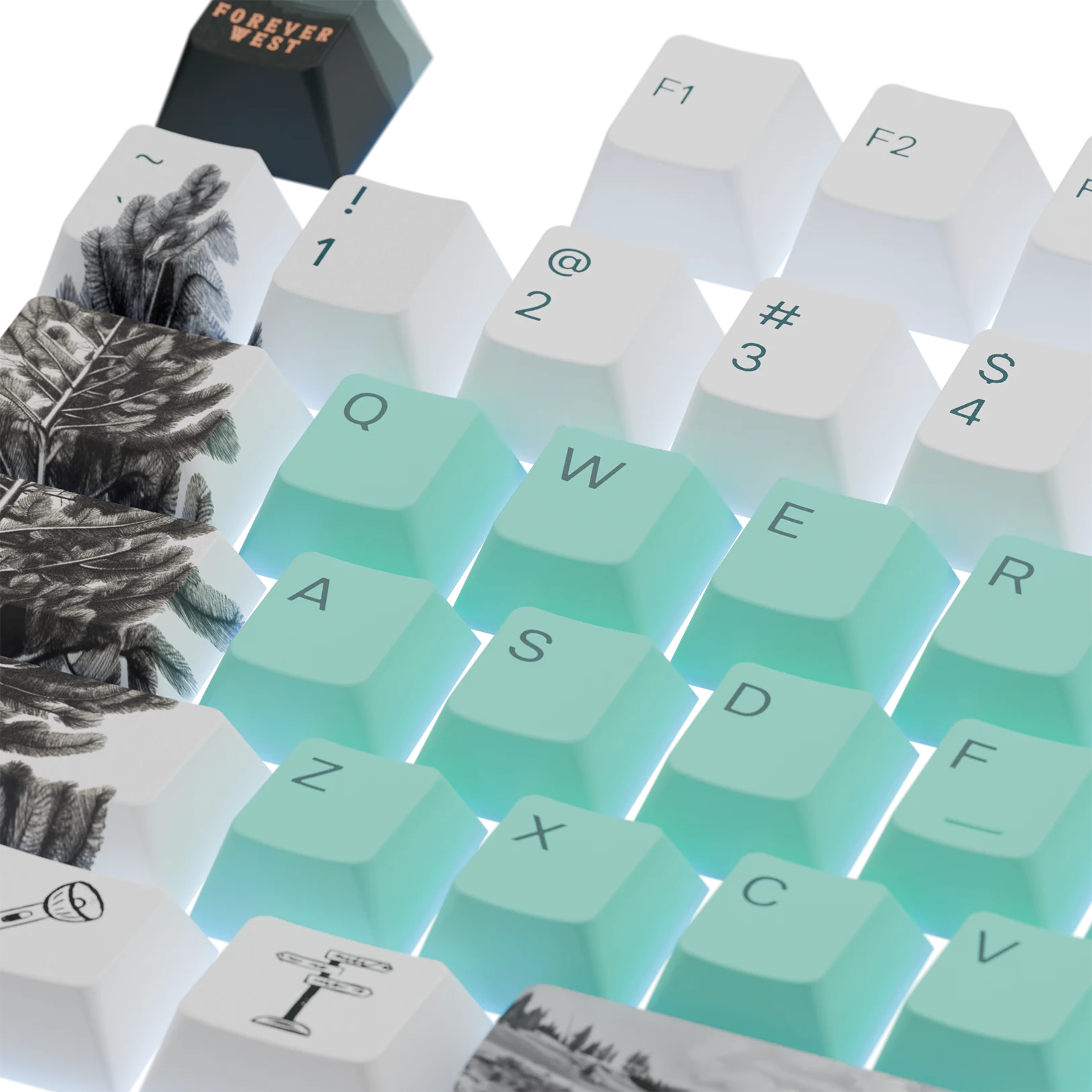 Limited Edition Yellowstone Keycaps - Custom Mechanical Keyboard Keycaps for Gaming & Typing - Perfect for PC, Mac & Laptop Keyboards