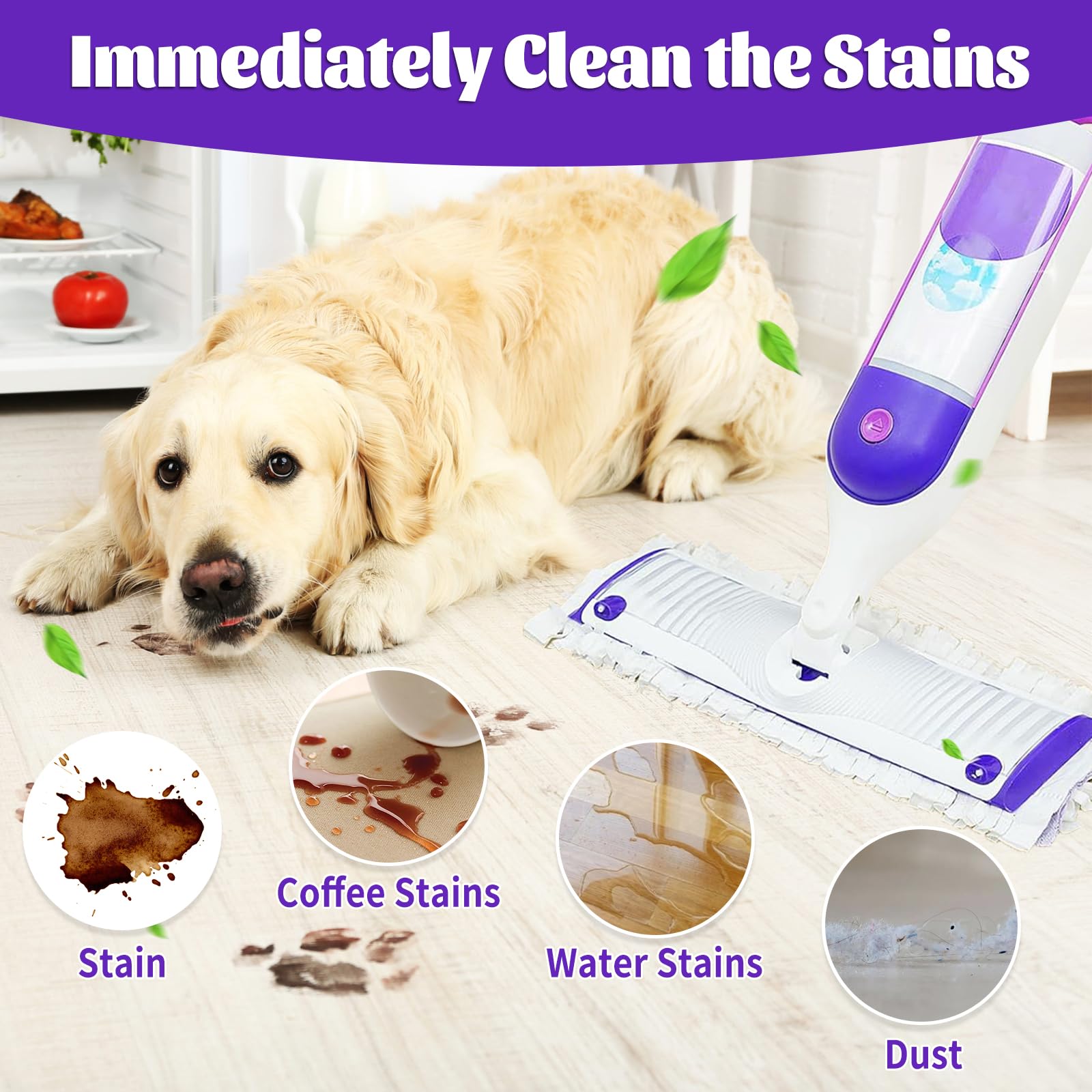 20 Pack Disposable Mop Pads - Compatible with Swiffer Power Mop, Multi-Surface Wet/Dry Floor Cleaning Refills - Perfect for Hardwood, Tile & Laminate Floors in Homes & Offices