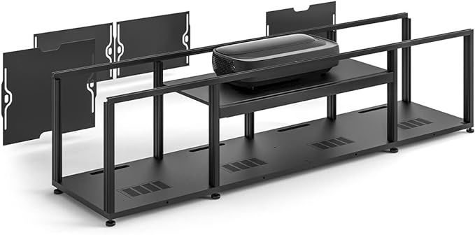 Salamander Designs Premium TV Stand for Hisense UST L9G Projector - Modern Entertainment Center for Home Theater & Living Room Setup