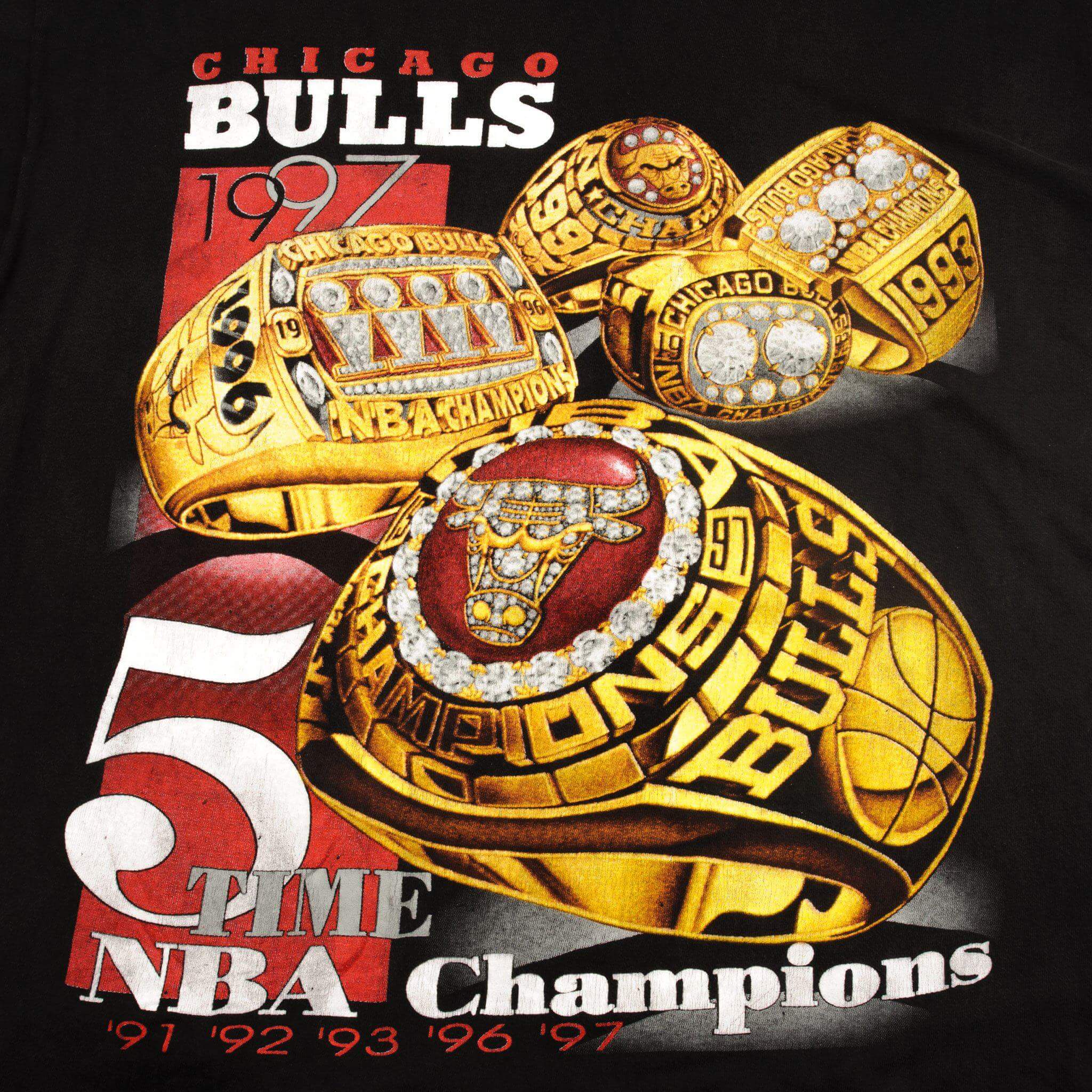 Vintage 1997 Chicago Bulls NBA Champions Bootleg Tee Shirt - Size Large - Retro Basketball Fan Gift & Streetwear Fashion