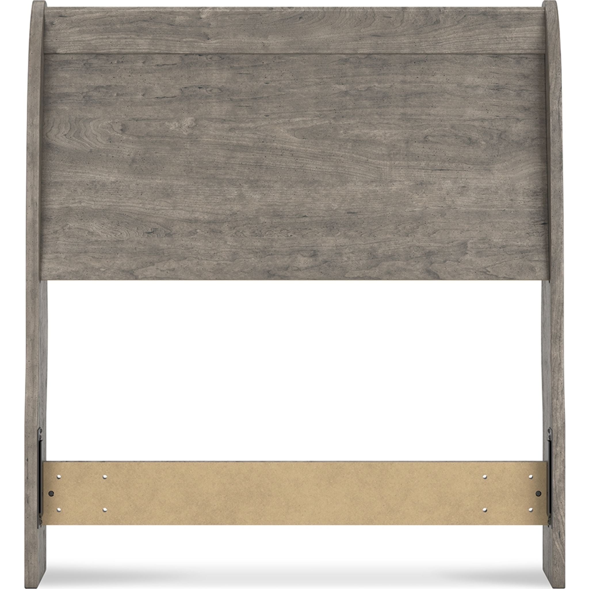 Bayzor Twin Sleigh Headboard in Gray - Elegant Upholstered Bed Frame Headboard for Kids & Teens Bedrooms, Dorm Rooms, and Guest Rooms